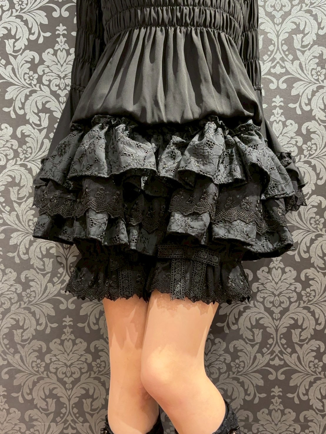 【ATELIER PIERROT] Sanctuaire Spitzenschubladen Weiß/Bordeaux/Schwarz