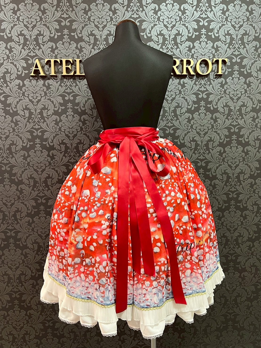 【Triple fortune】トリプルフォーチュン　ポイズンマッシュルーム柄スカート