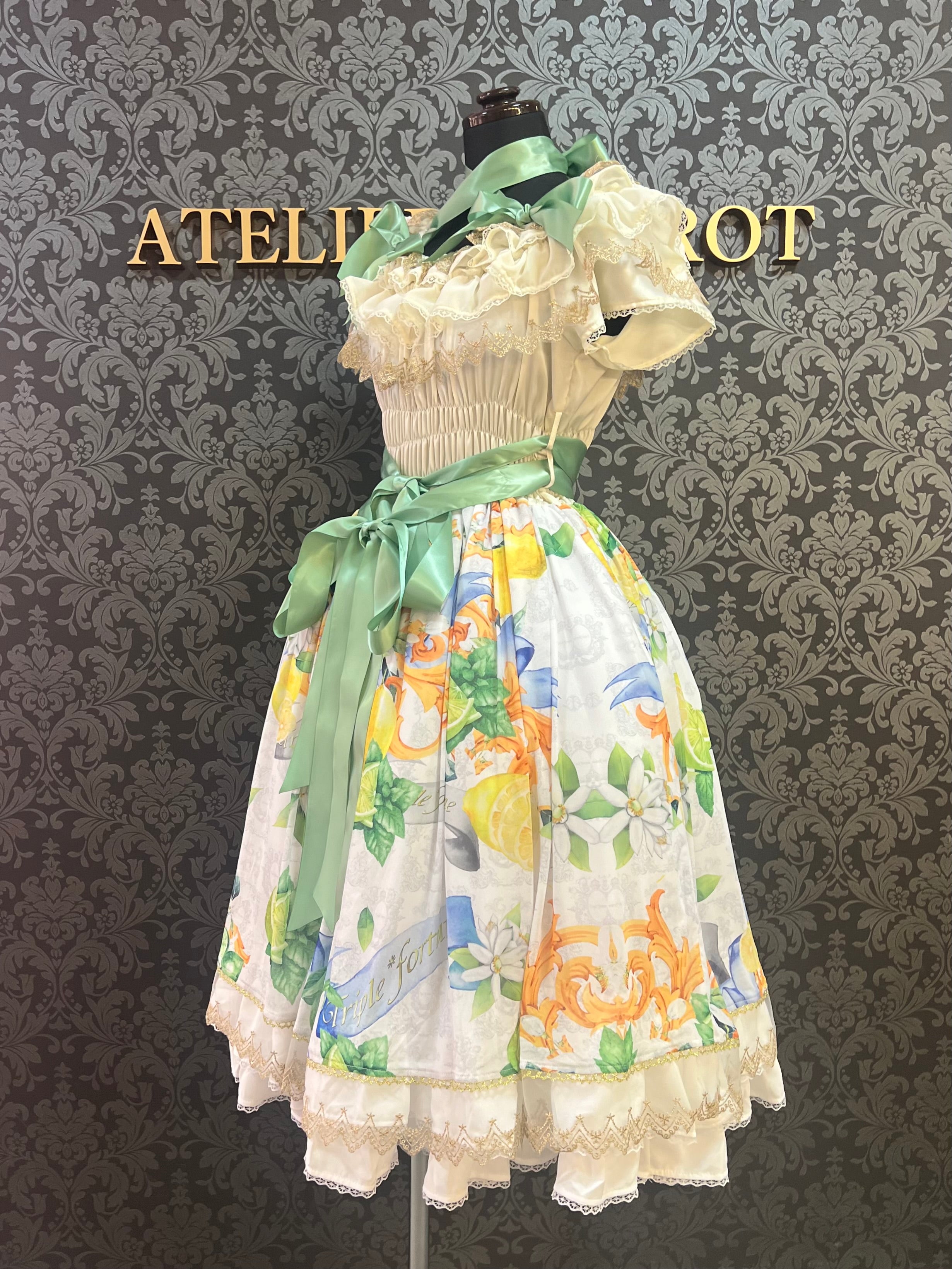 [Triple Fortune] Triple Fortune Skelett-Mädchenrock (blau)