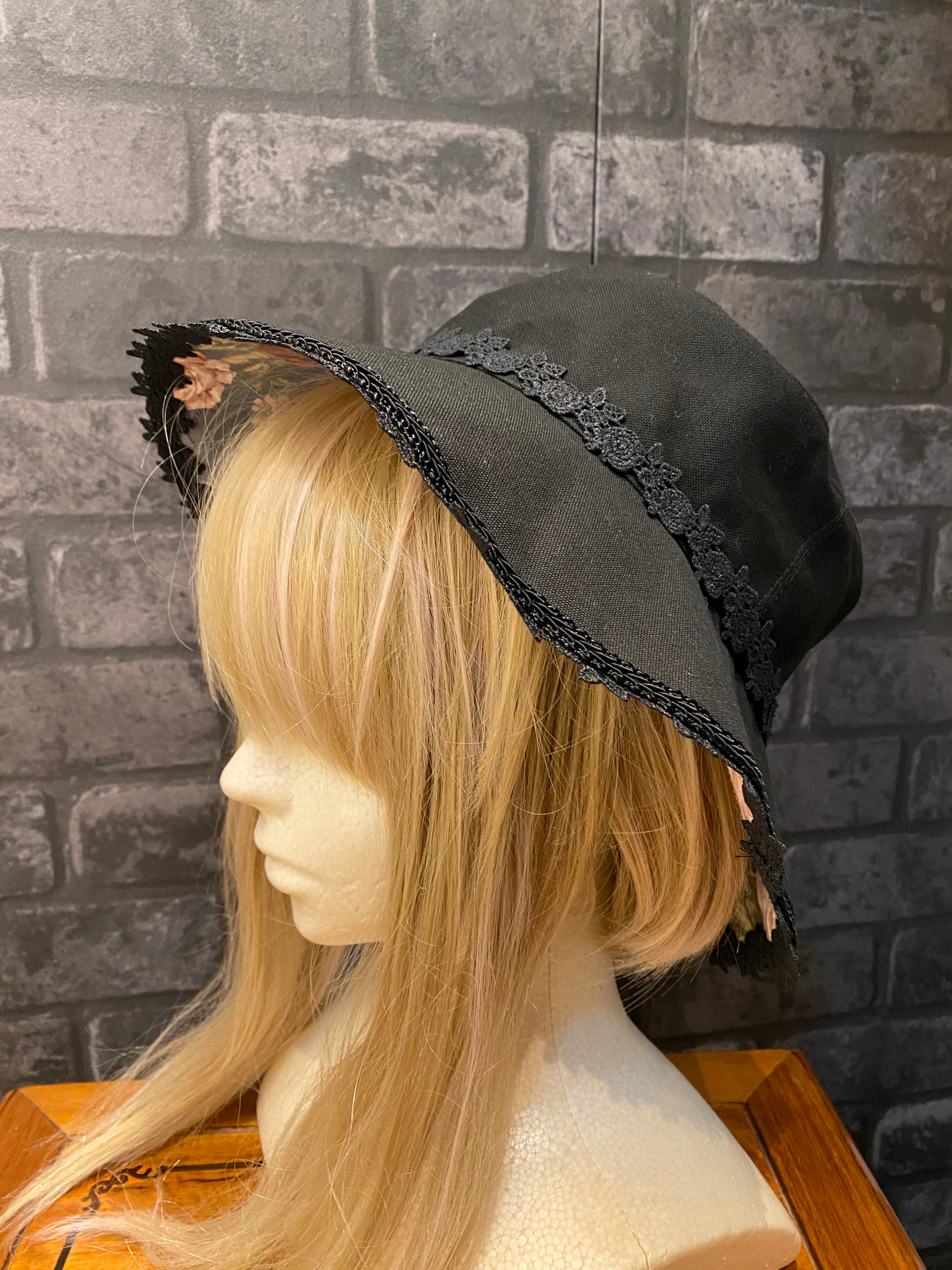 [uf] Sombrero de pescador rosa rococóBlack/Purple/Marrón★Rebajas de invierno hasta el 23 de febrero.★