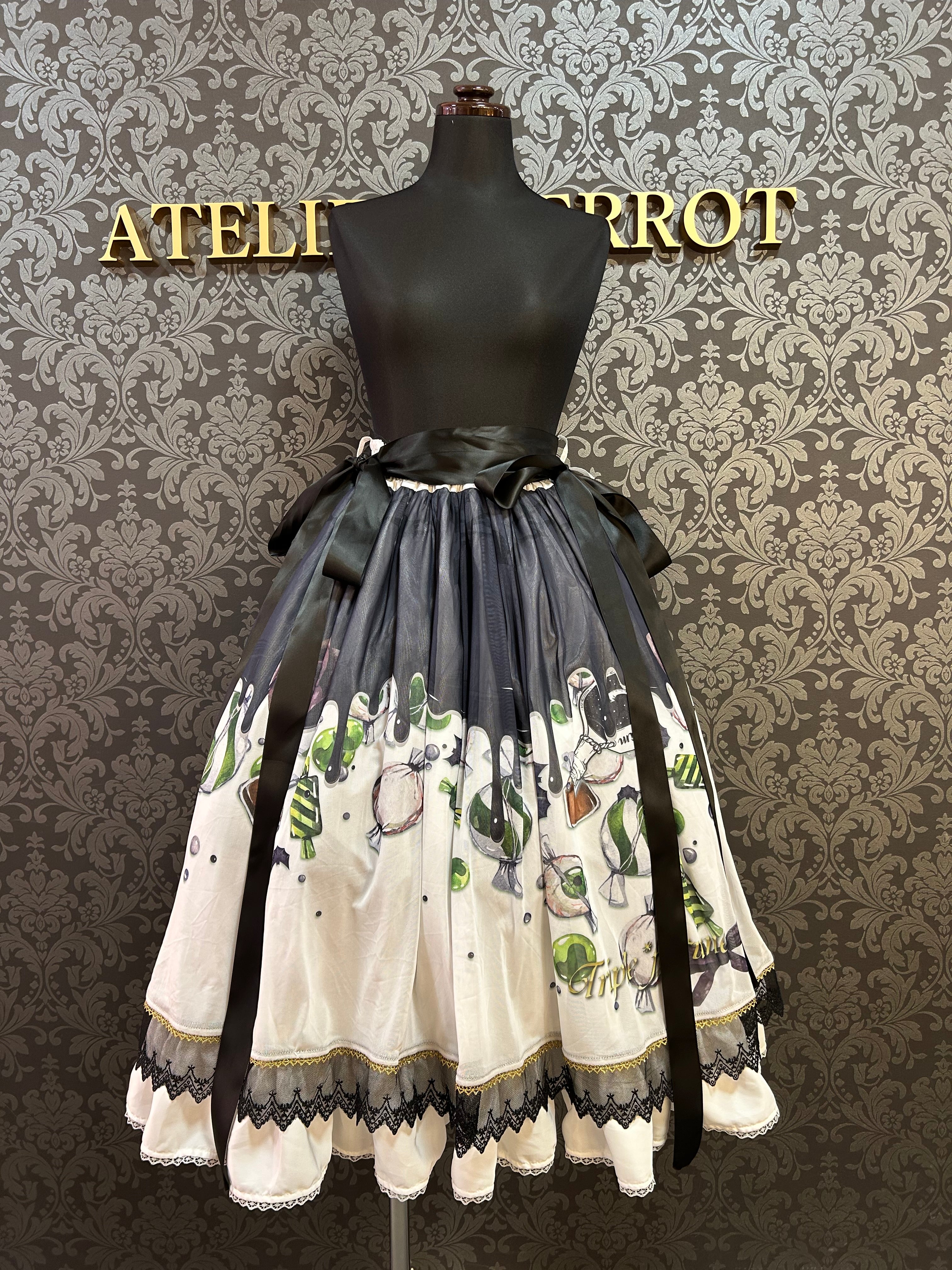 ⁡triple fortune⁡⁡ 片翼の王国スカート トリプルフォーチュン Triple fortune】トリプルフォーチュン 毒々キャンディー