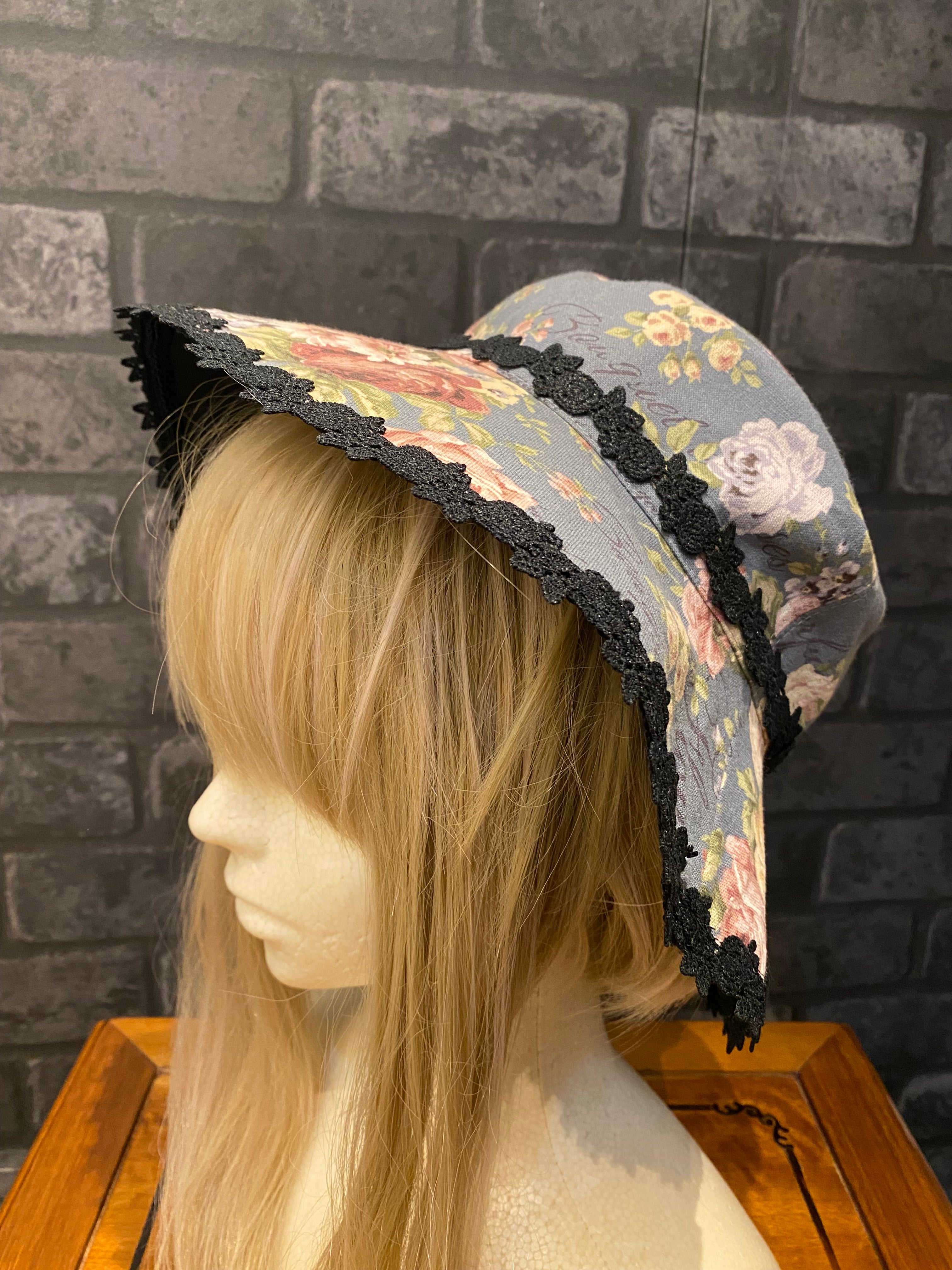 [uf] Sombrero de pescador rosa rococóBlack/Purple/Marrón★Rebajas de invierno hasta el 23 de febrero.★