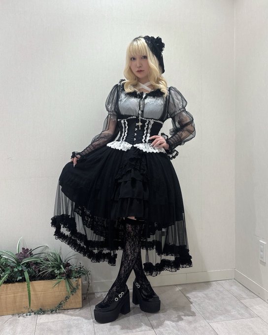 【Vallée lys】ヴァレリス　Nocturne Tulle Cardigan　新色ホワイト/ボルドー/パープル/ネイビー/ブラック