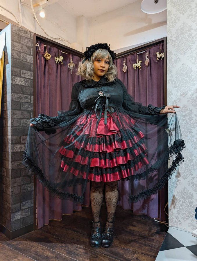 【Vallée lys】ヴァレリス　Nocturne Tulle Cardigan　新色ホワイト/ボルドー/パープル/ネイビー/ブラック