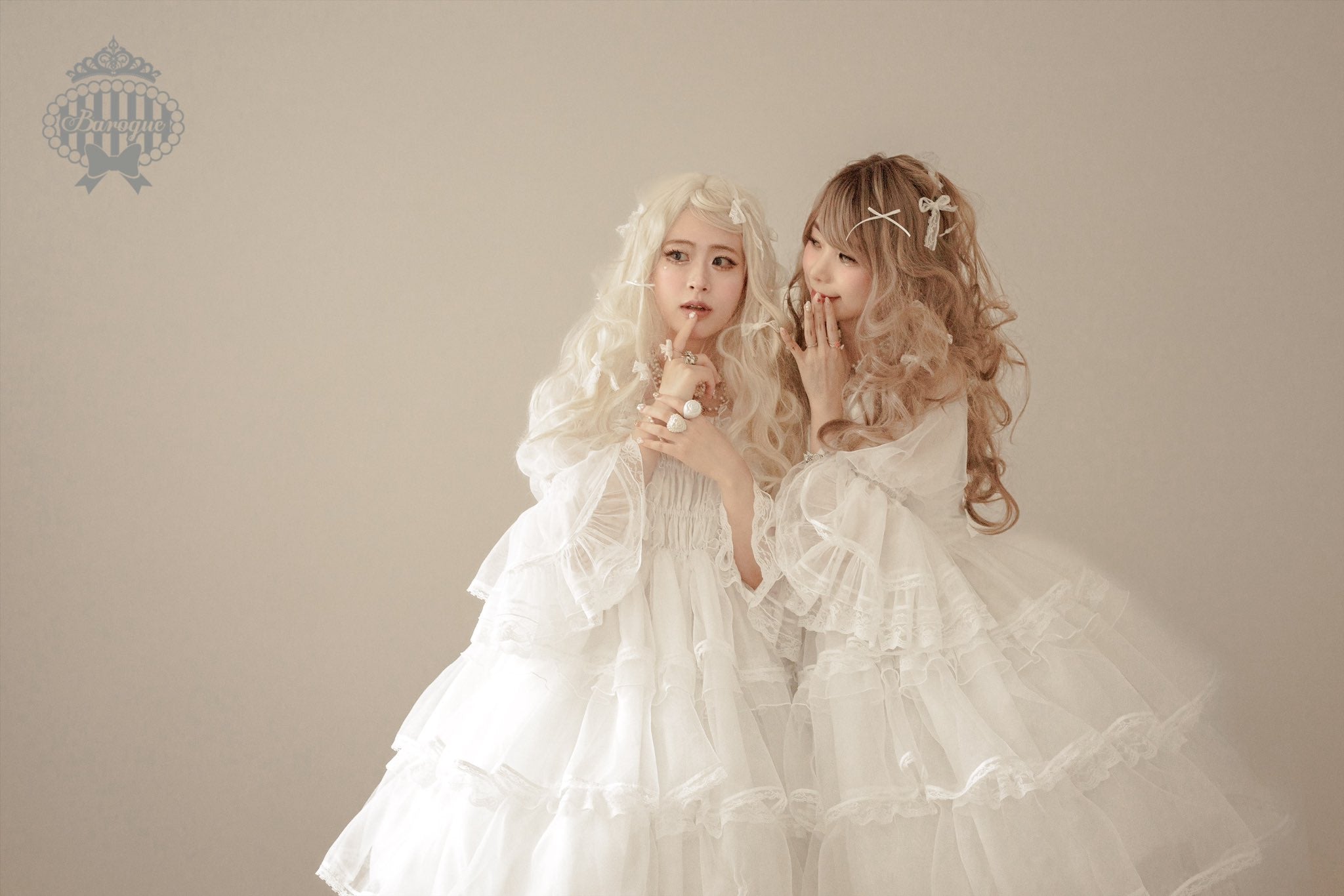 【Baroque】バロック　★ご予約受付中★ Angelic Cloud ドレス　ホワイト/ピンク/ブラック　S-Mサイズ/Lサイズ