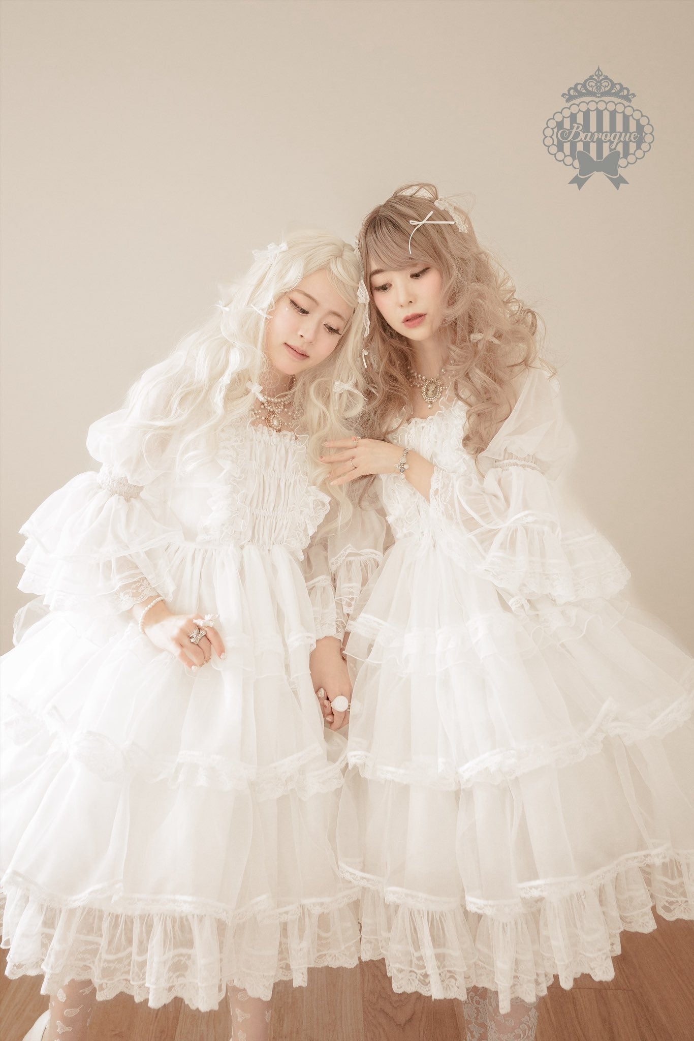 【Baroque】バロック　★ご予約受付中★ Angelic Cloud ドレス　ホワイト/ピンク/ブラック　S-Mサイズ/Lサイズ