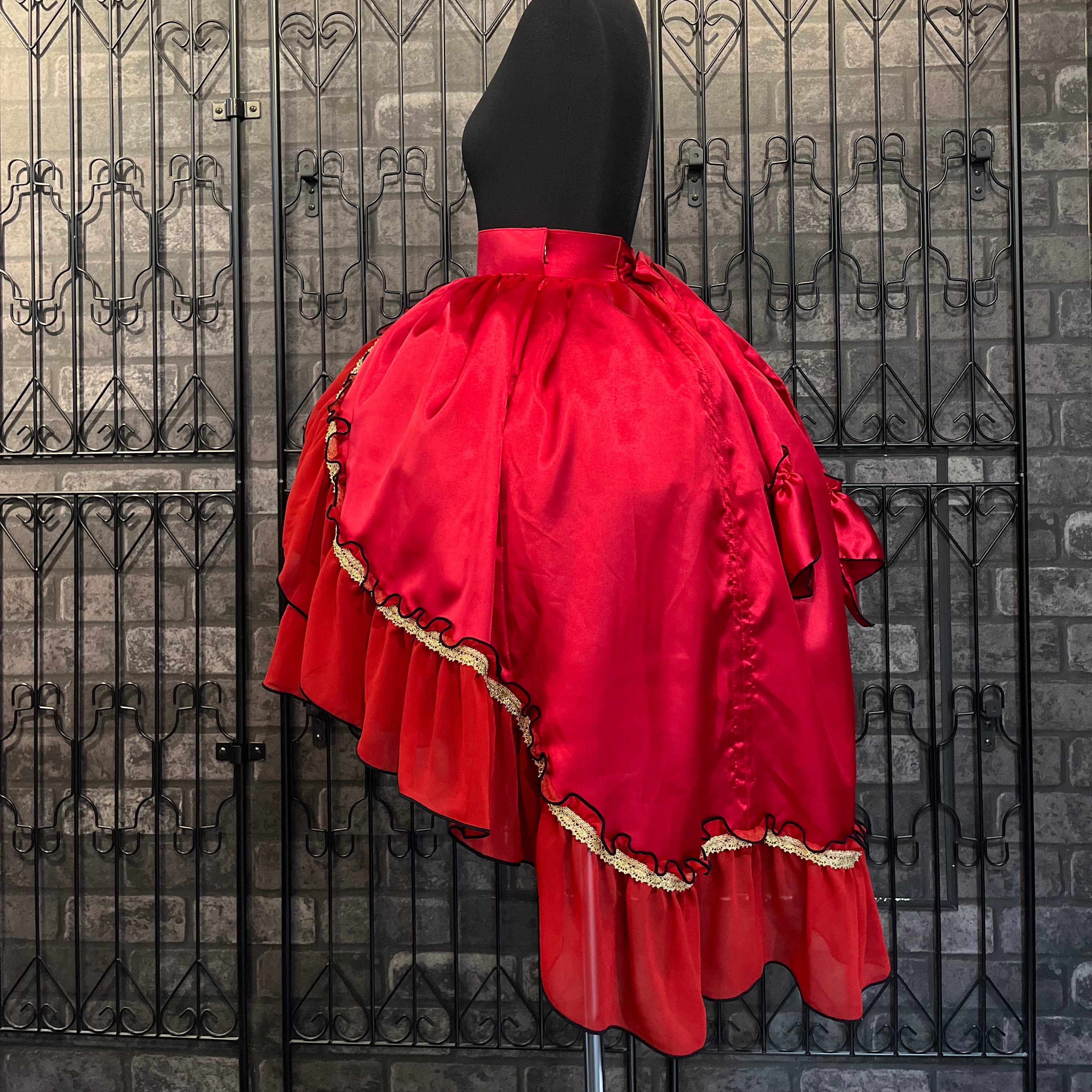 【ATELIER PIERROT] 이터널 녹턴 버슬 스커트 화이트/블랙