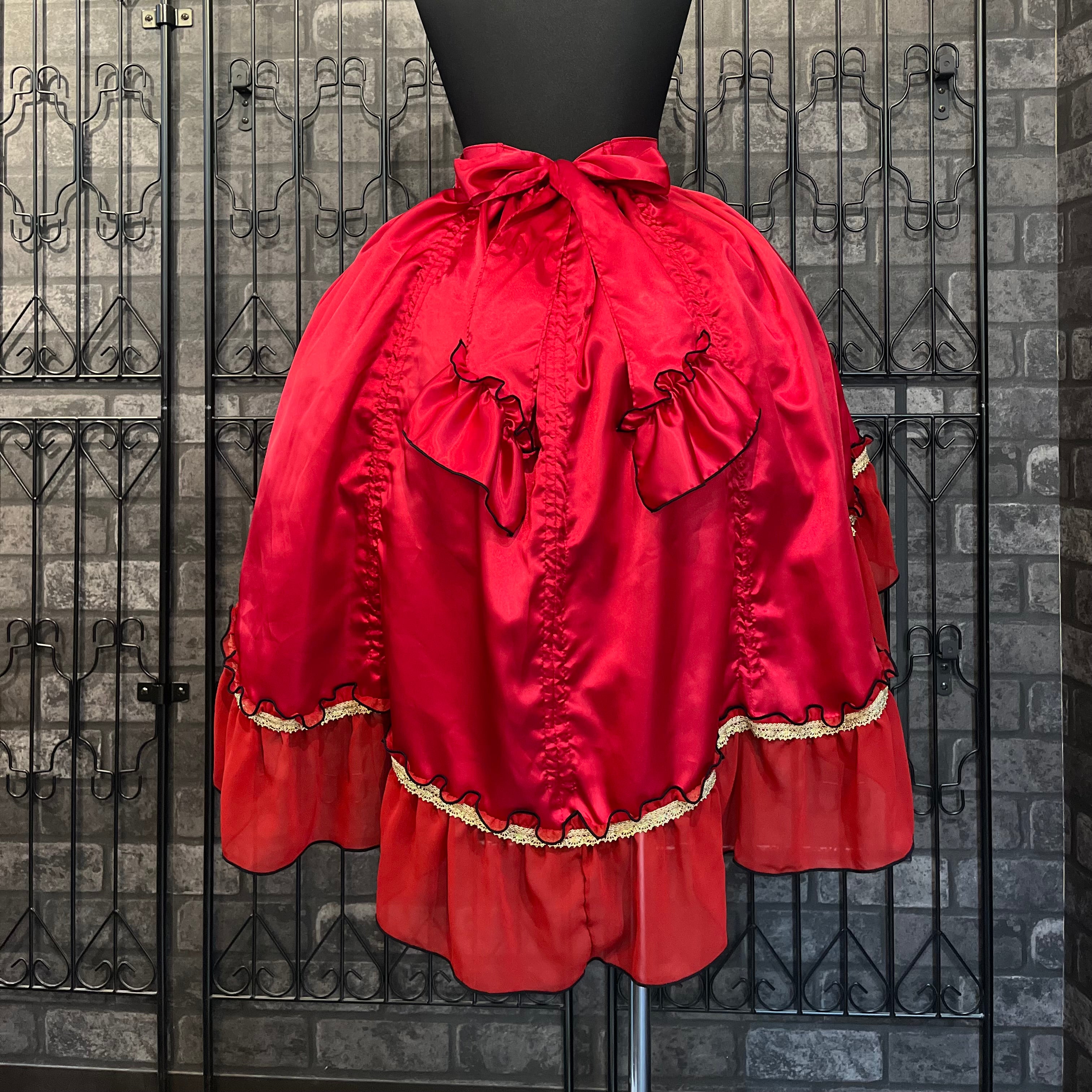 【ATELIER PIERROT] 이터널 녹턴 버슬 스커트 화이트/블랙