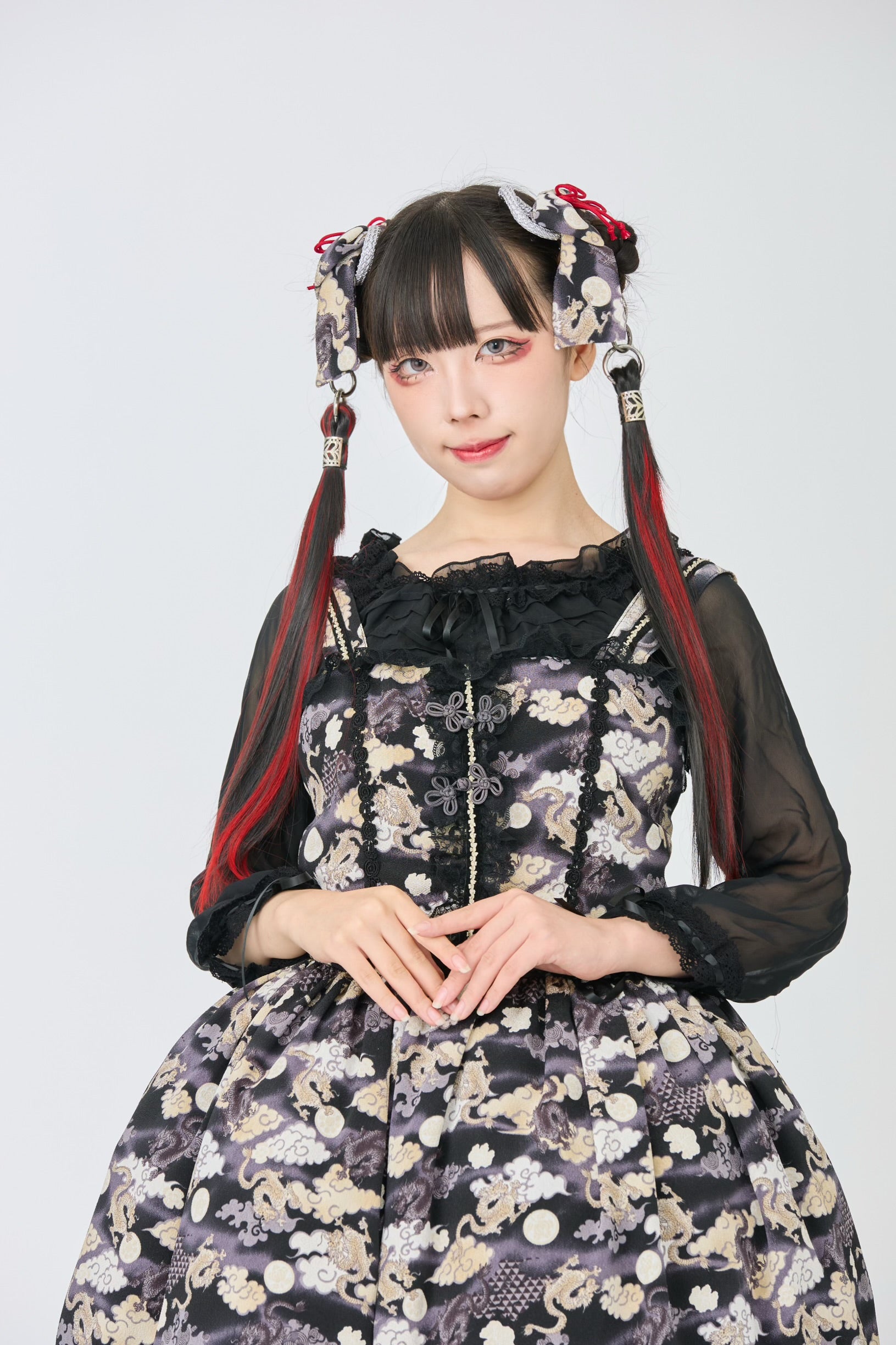 [Moonrise Theatre] Moonrise Theatre "Hiryu"Ribbon Comb Purple X 생성/Black X Red ★10 월 31 일 금요일까지 주문 기간★