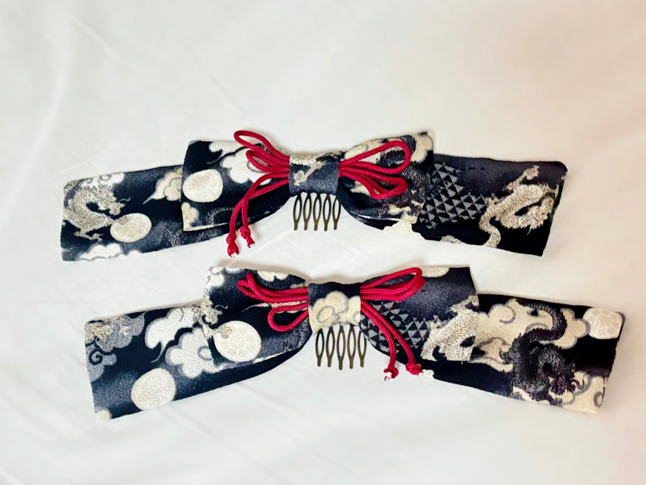[Moonrise Theatre] Moonrise Theatre "Hiryu"Ribbon Comb Purple X 생성/Black X Red ★10 월 31 일 금요일까지 주문 기간★