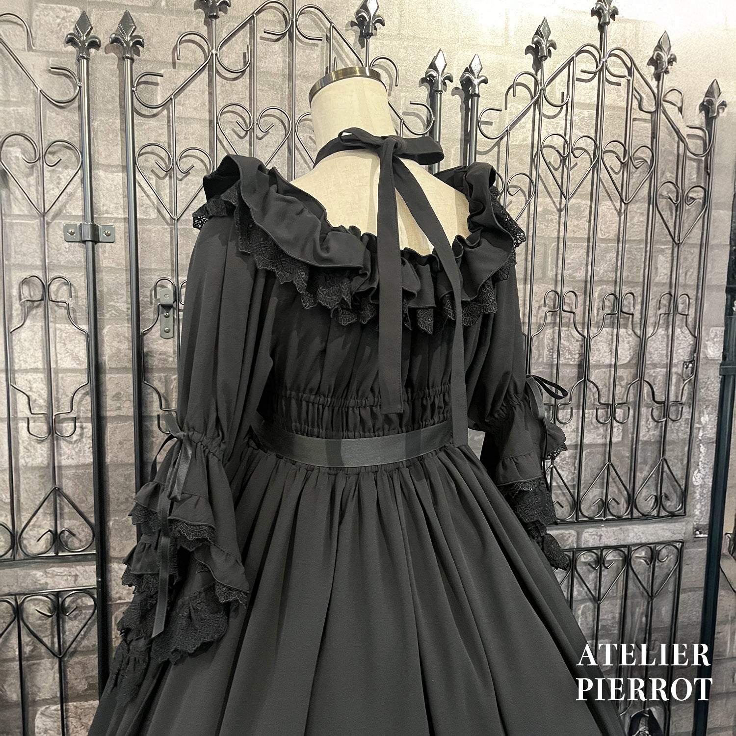 【ATELIER PIERROT】 ★Ahora aceptando reservas★Vestido Nocturno NegroWhite/Marfil/Purple/Navy/Black