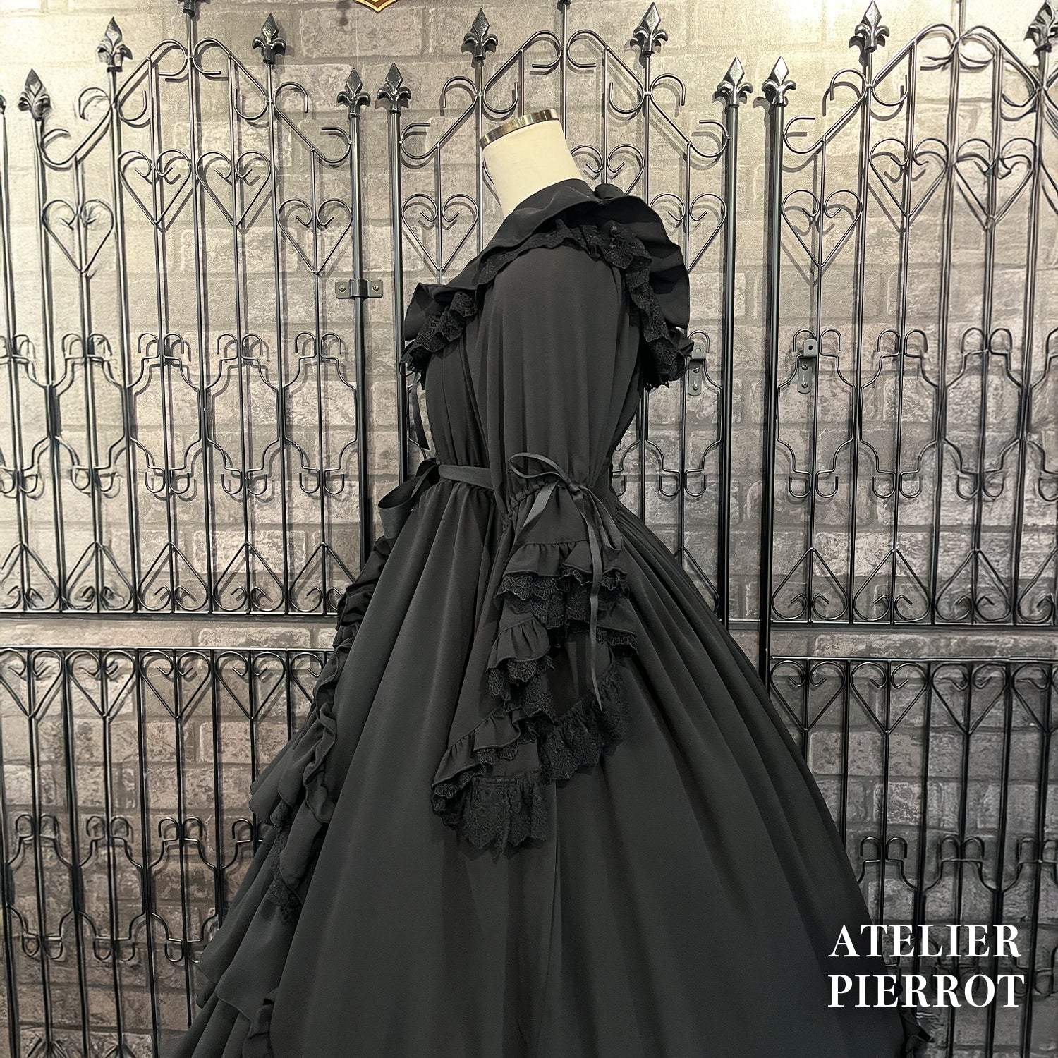 【ATELIER PIERROT】 ★Ahora aceptando reservas★Vestido Nocturno NegroWhite/Marfil/Purple/Navy/Black