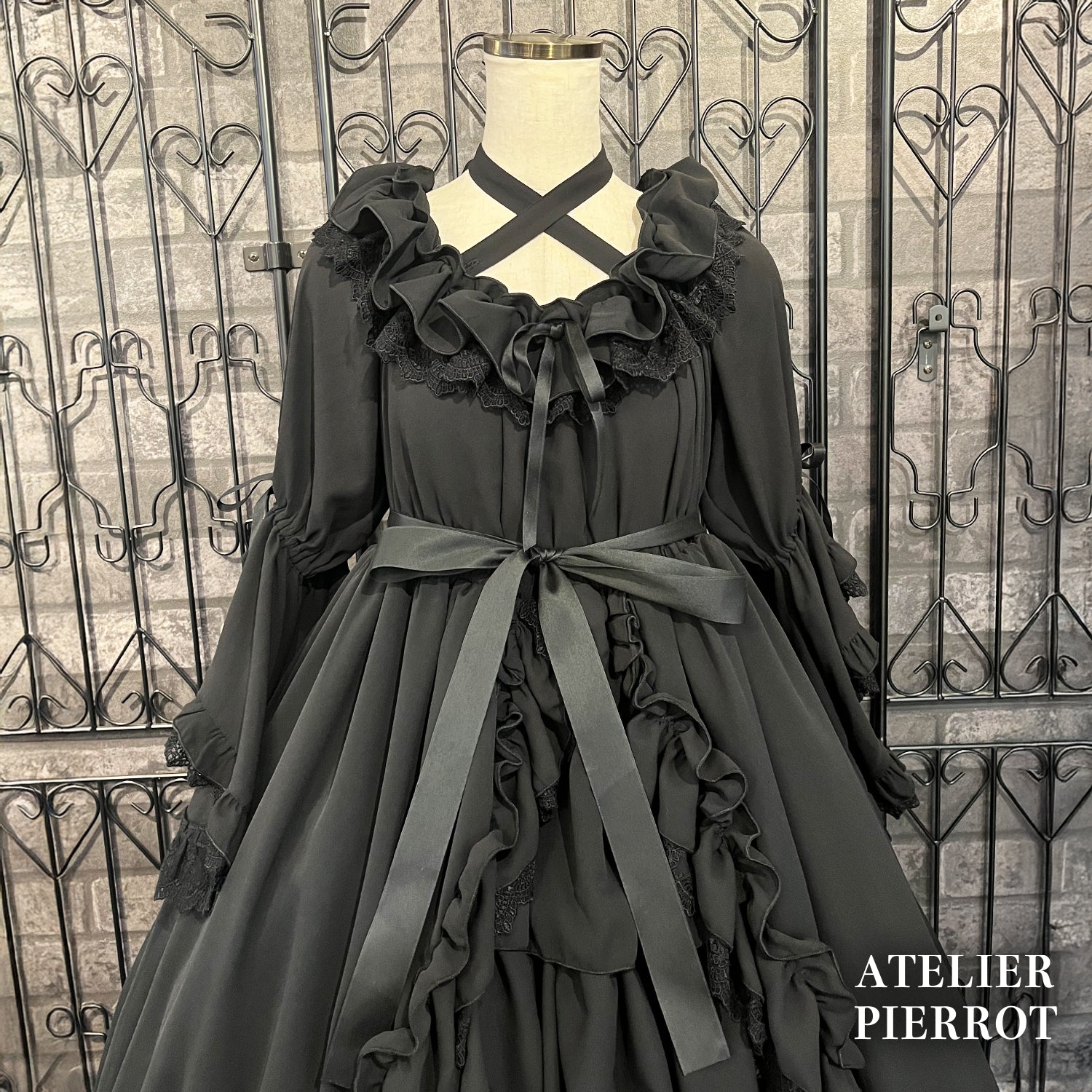 【ATELIER PIERROT】 ★Ahora aceptando reservas★Vestido Nocturno NegroWhite/Marfil/Purple/Navy/Black