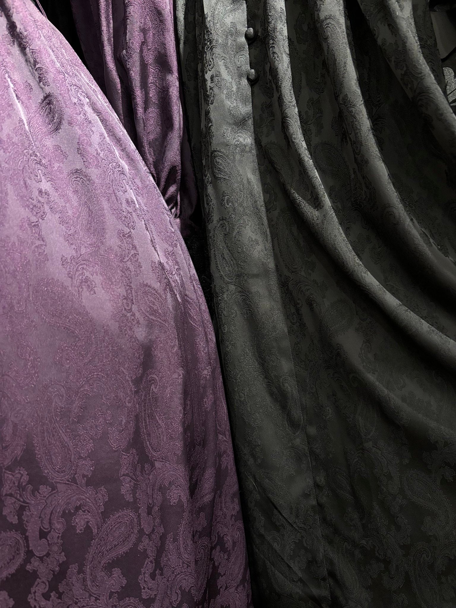 【Sheglit】シェグリット　 "Luisa"ジャガードレースドレス　パープル（アトリエピエロ限定カラー）／ブラック