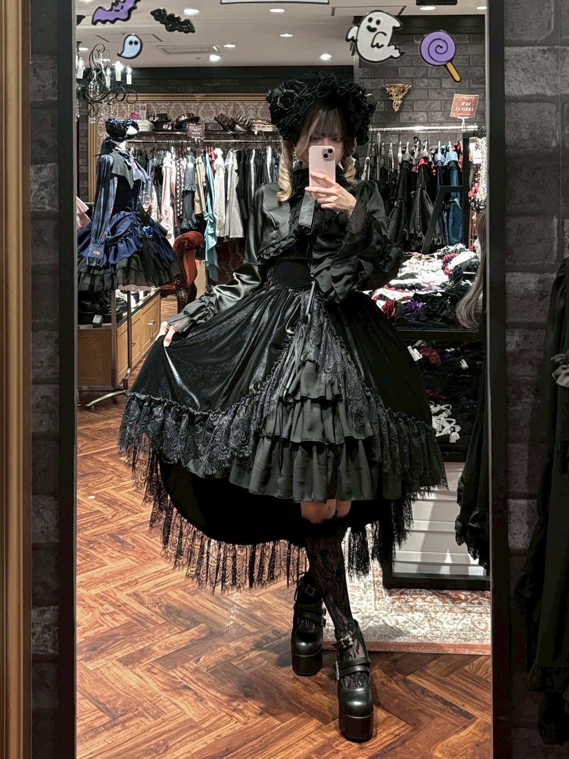 【ATELIER PIERROT】　Valkyrie Frill Jacket 　ホワイト/ボルドー/ネイビー/ブラック×ホワイト/ブラック