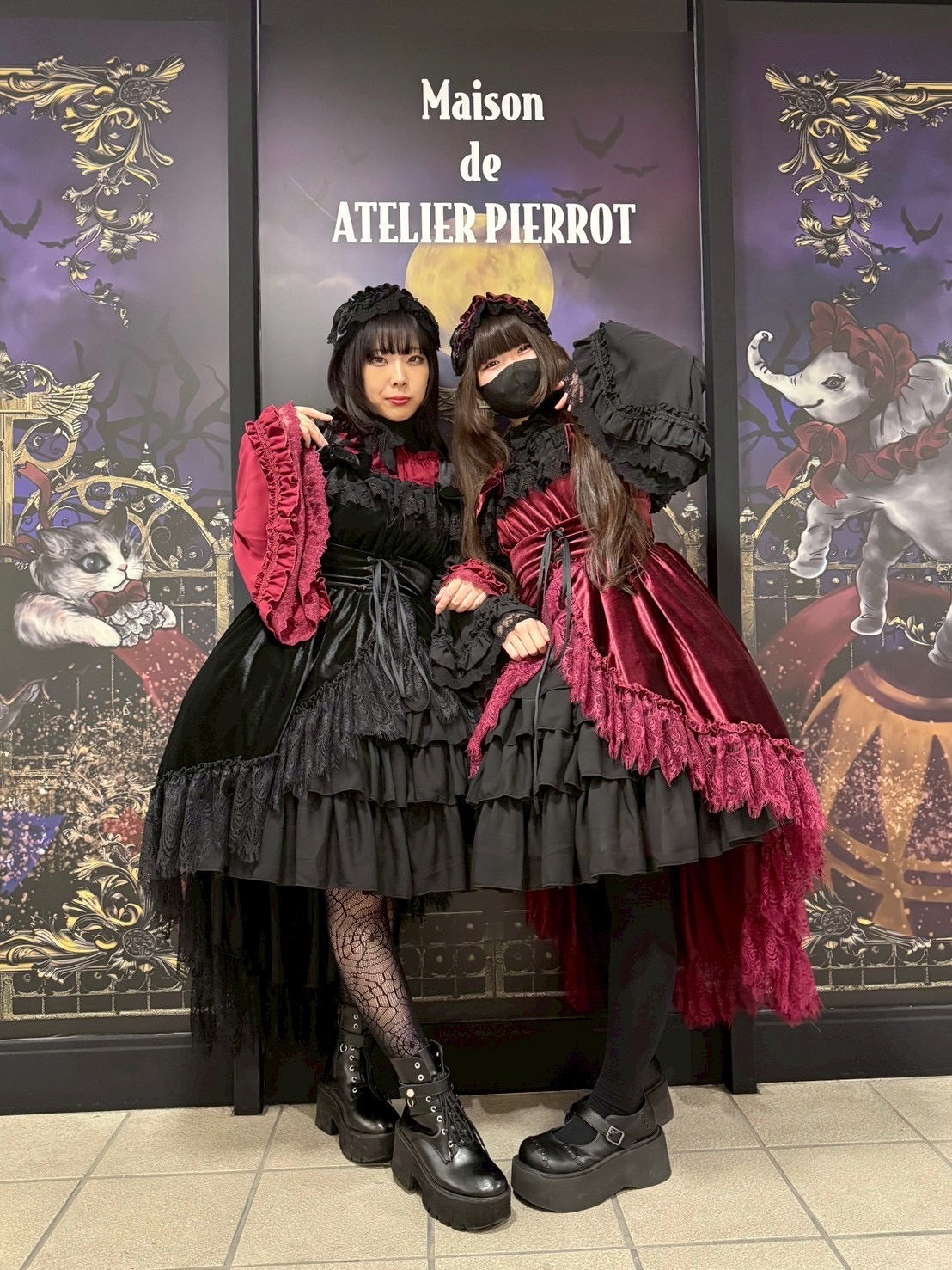 【ATELIER PIERROT】　Adenophora Jumper Skirt    ボルドー/ネイビー/ブラック【BLACK FRIDAY SALE対象】