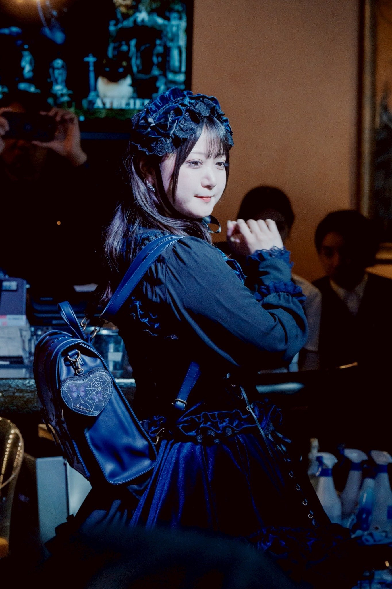 【ATELIER PIERROT】 Adenophora Headdress Bordeaux/Navy/Black ★Scheduled to be released in mid-September to the end★