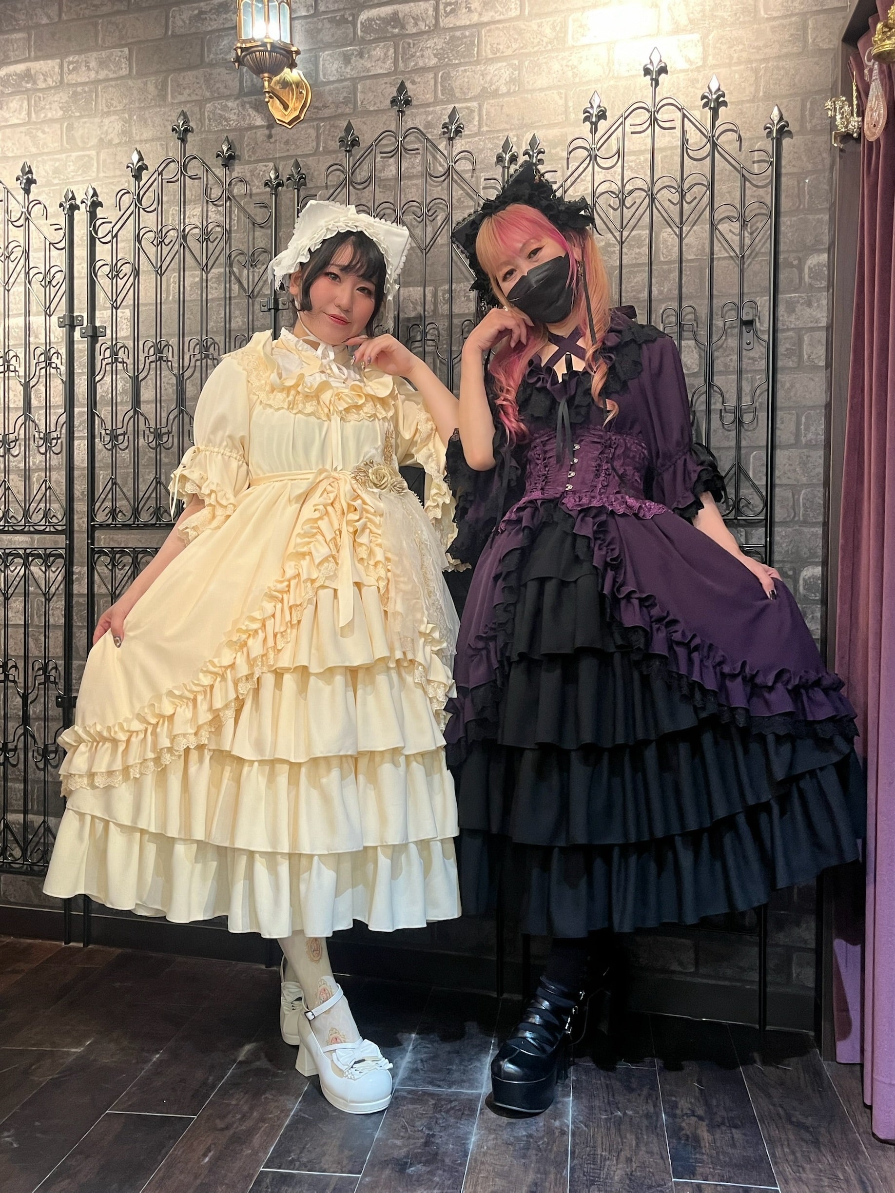 【ATELIER PIERROT】 ★Ahora aceptando reservas★Vestido Nocturno NegroWhite/Marfil/Purple/Navy/Black
