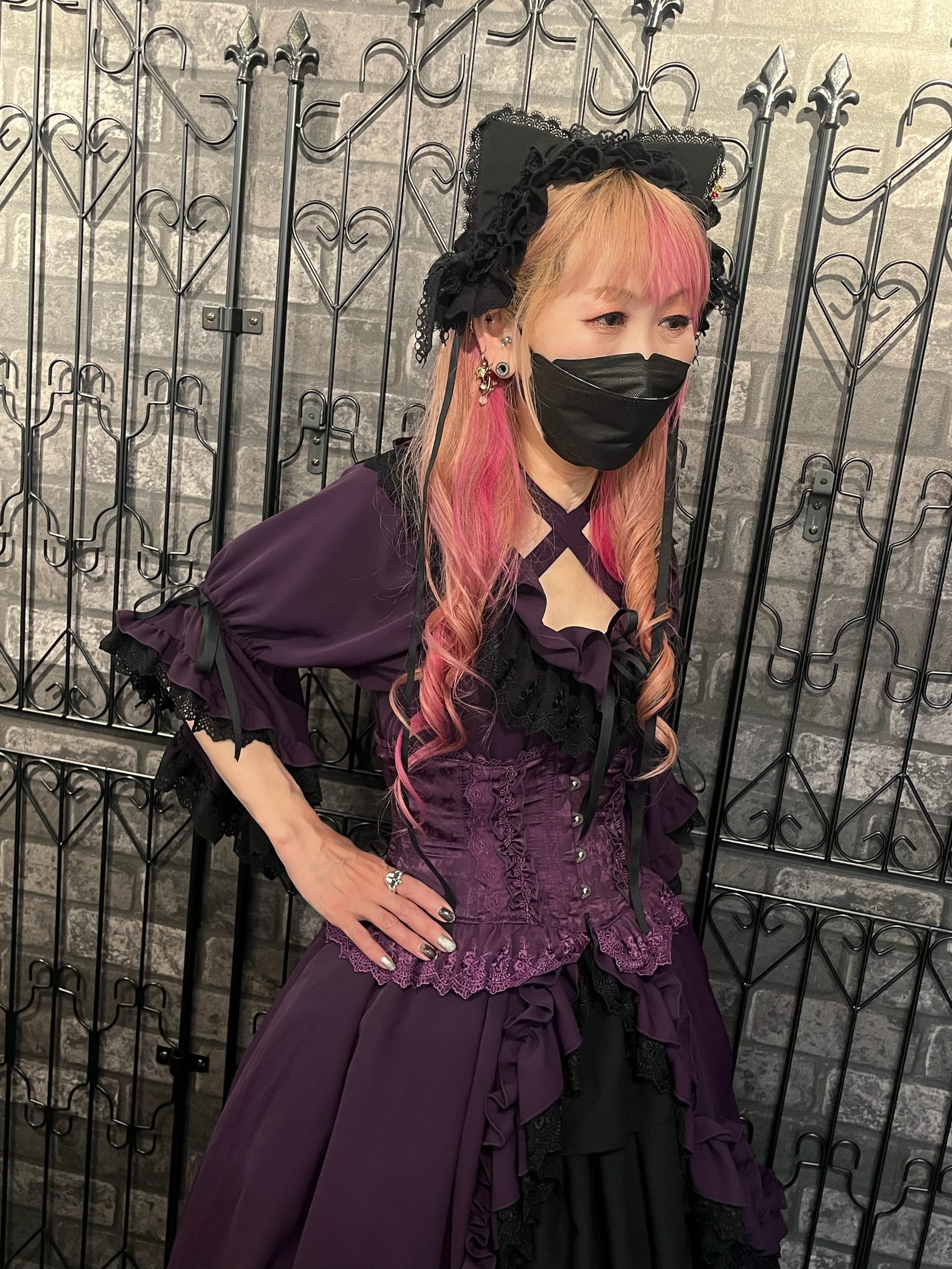 【ATELIER PIERROT】 ★Ahora aceptando reservas★Vestido Nocturno NegroWhite/Marfil/Purple/Navy/Black