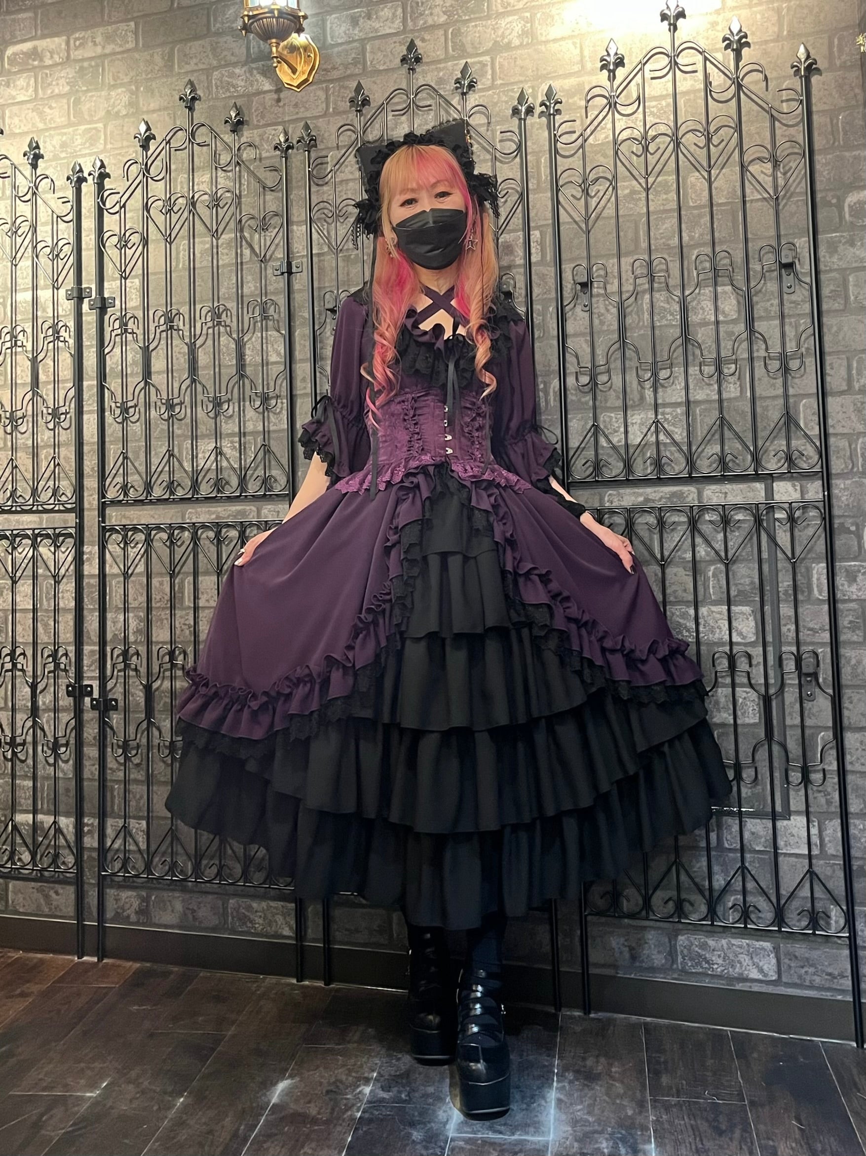 【ATELIER PIERROT】 ★Ahora aceptando reservas★Vestido Nocturno NegroWhite/Marfil/Purple/Navy/Black
