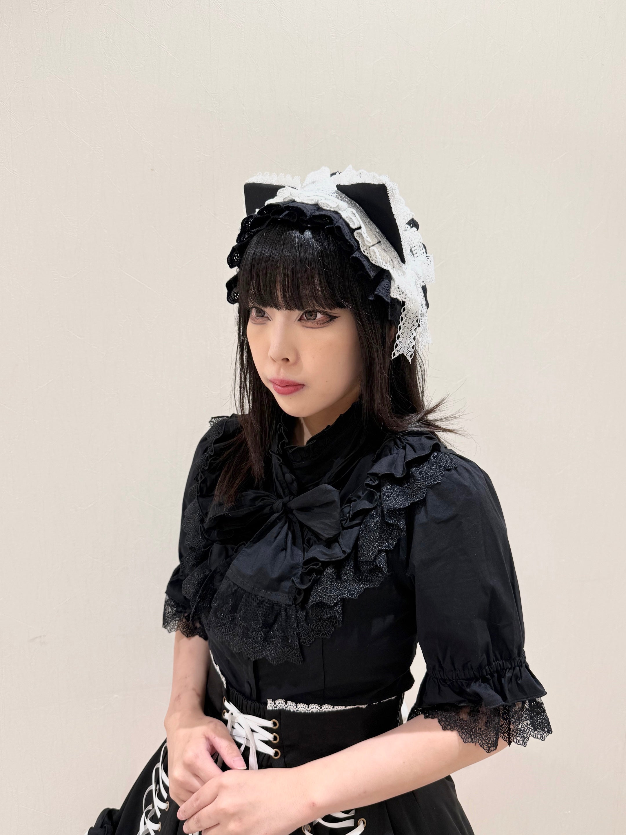 【ATELIER PIERROT] Jupe à lacets AdenophoraWhite/Nouvelle couleurBordeaux/Purple×Black/Nouvelle couleurNavy/Black×White/Black