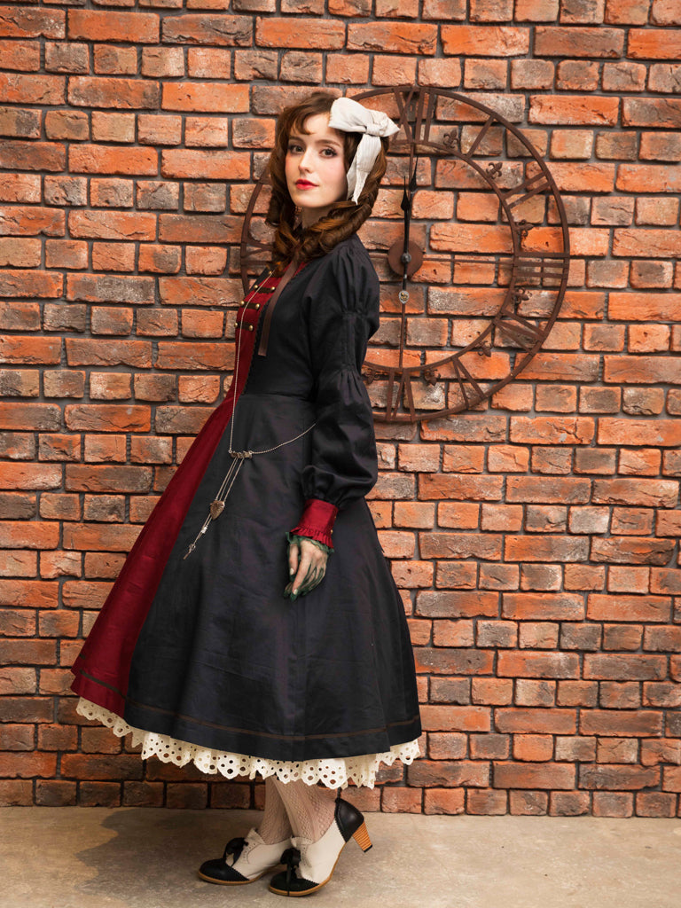【Victorian maiden】ヴィクトリアンメイデン　★ご予約受付中★  クラカトゥクミリタリードレス　クララグ/レージュ/ダークネイビー　