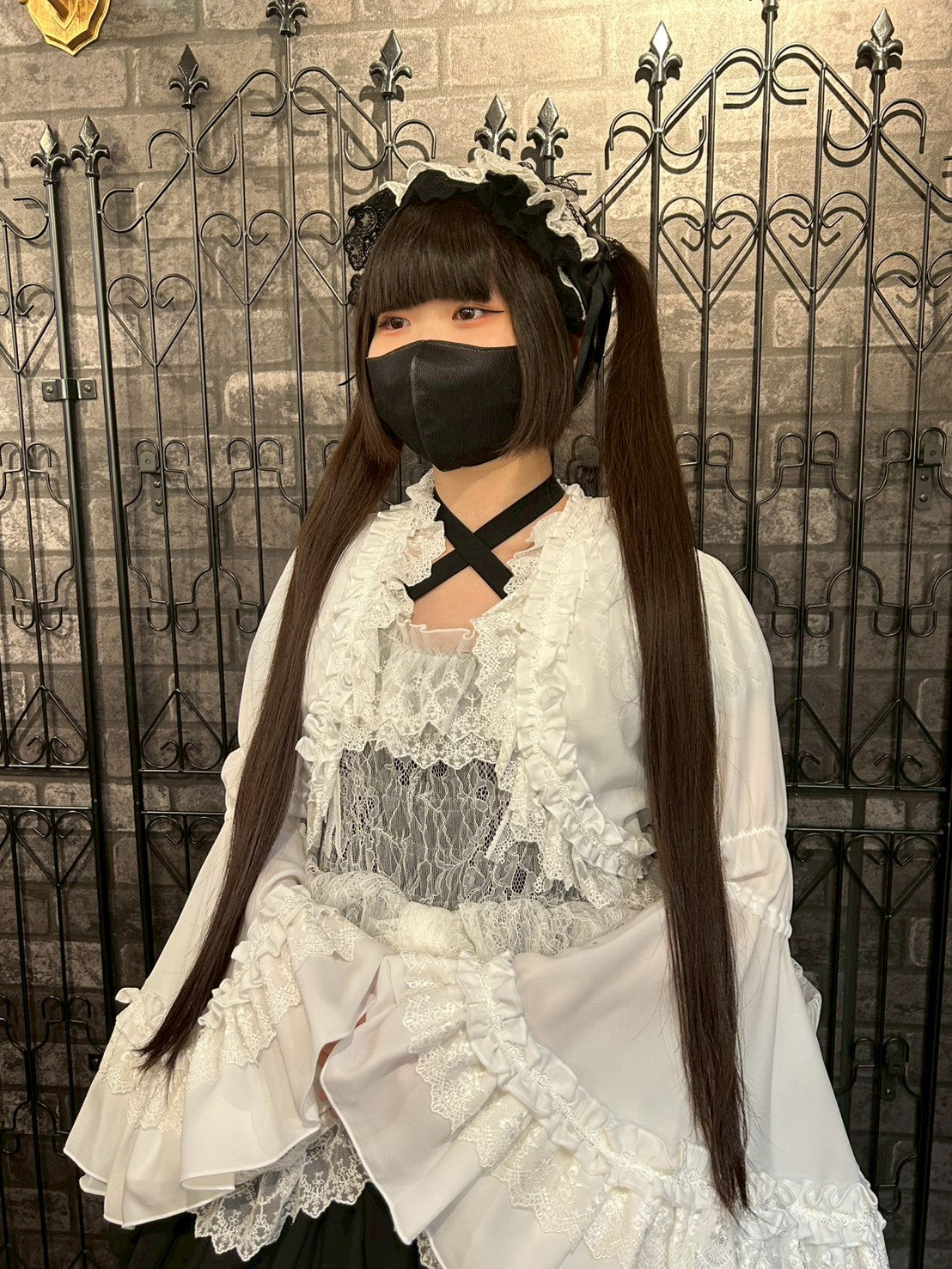 【Vallée lys】ヴァレリス　Mellow Melody Dress　新色ホワイト/ボルドー×ブラック/ネイビー×ブラック/新色パープル×ブラック/ブラック×ホワイト/ブラック