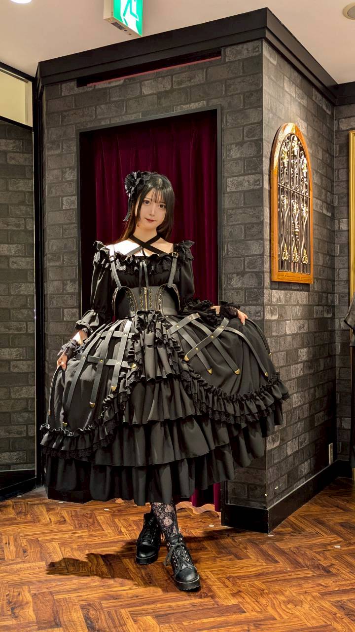 【ATELIER PIERROT】 ★Ahora aceptando reservas★Vestido Nocturno NegroWhite/Marfil/Purple/Navy/Black
