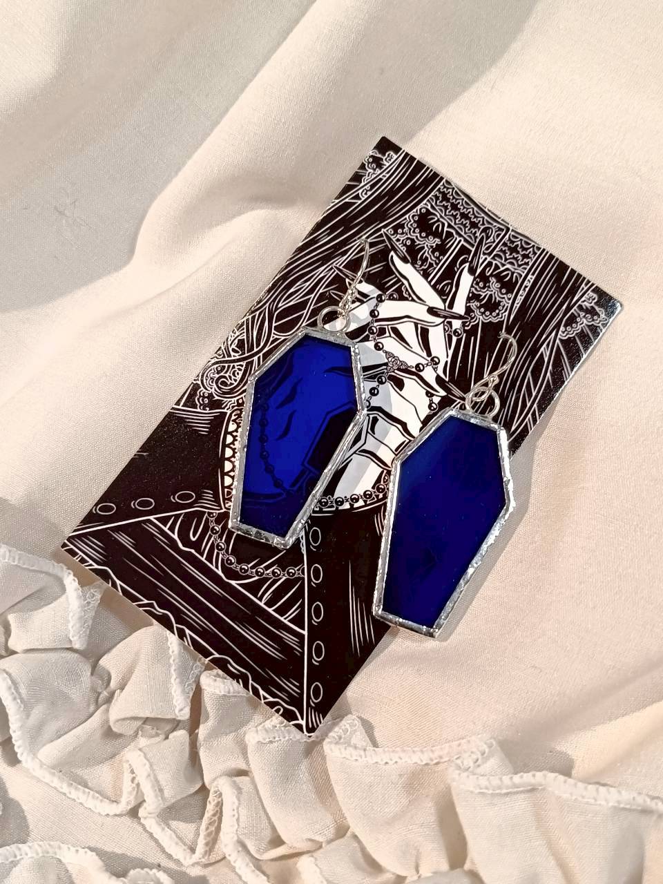 【Neant Glass】ネアントグラス　Plain Coffin Earrings　プレーンピアス