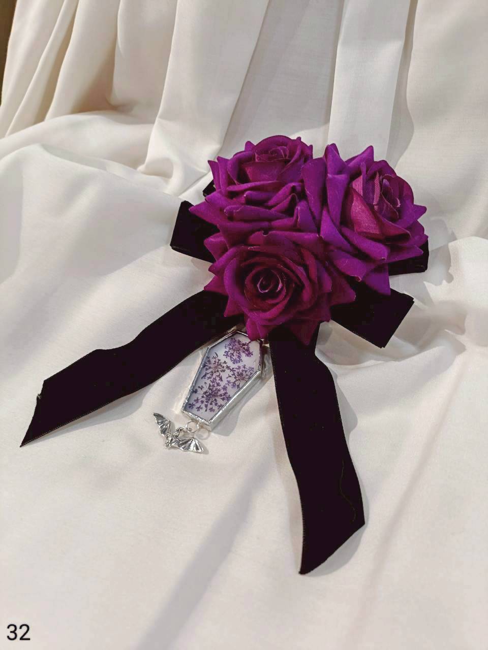 【Neant Glass】ネアントグラス　Dearly Departed コサージュ　(32)