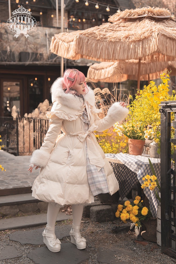 [Baroque] Baroque Marshmallow Puff Pearl Ivory/Pink/Black★Reservation period until August 25th★