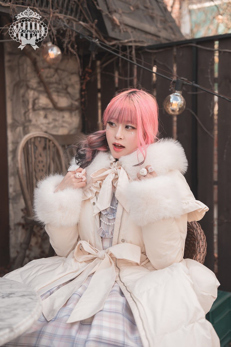 [Baroque] Baroque Marshmallow Puff Pearl Ivory/Pink/Black★Reservation period until August 25th★