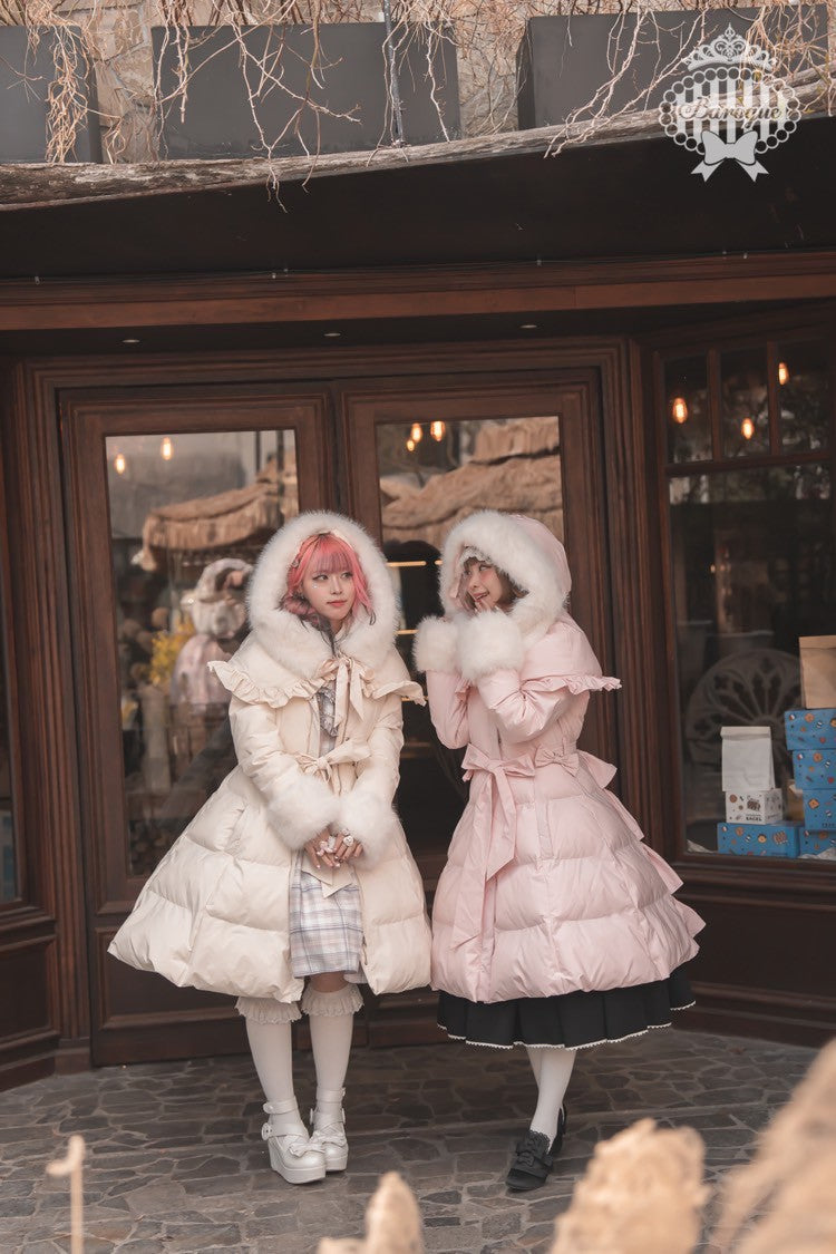 [Baroque] Baroque Marshmallow Puff Pearl Ivory/Pink/Black★Reservation period until August 25th★