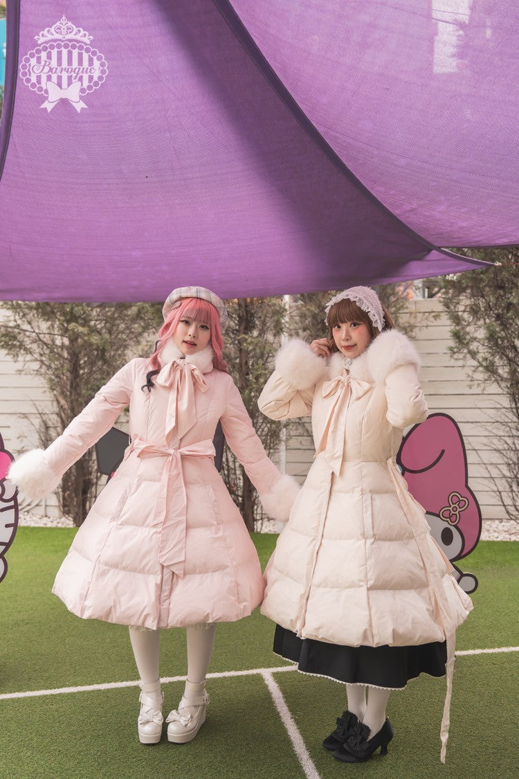 [Baroque] Baroque Marshmallow Puff Pearl Ivory/Pink/Black★Reservation period until August 25th★