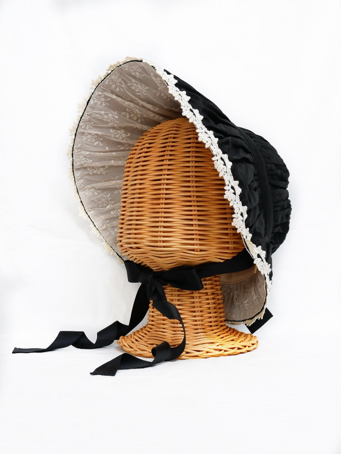 [Victorian maiden] Victorian Maiden doll hat beige/black ★Order period until Wednesday, August 27th★