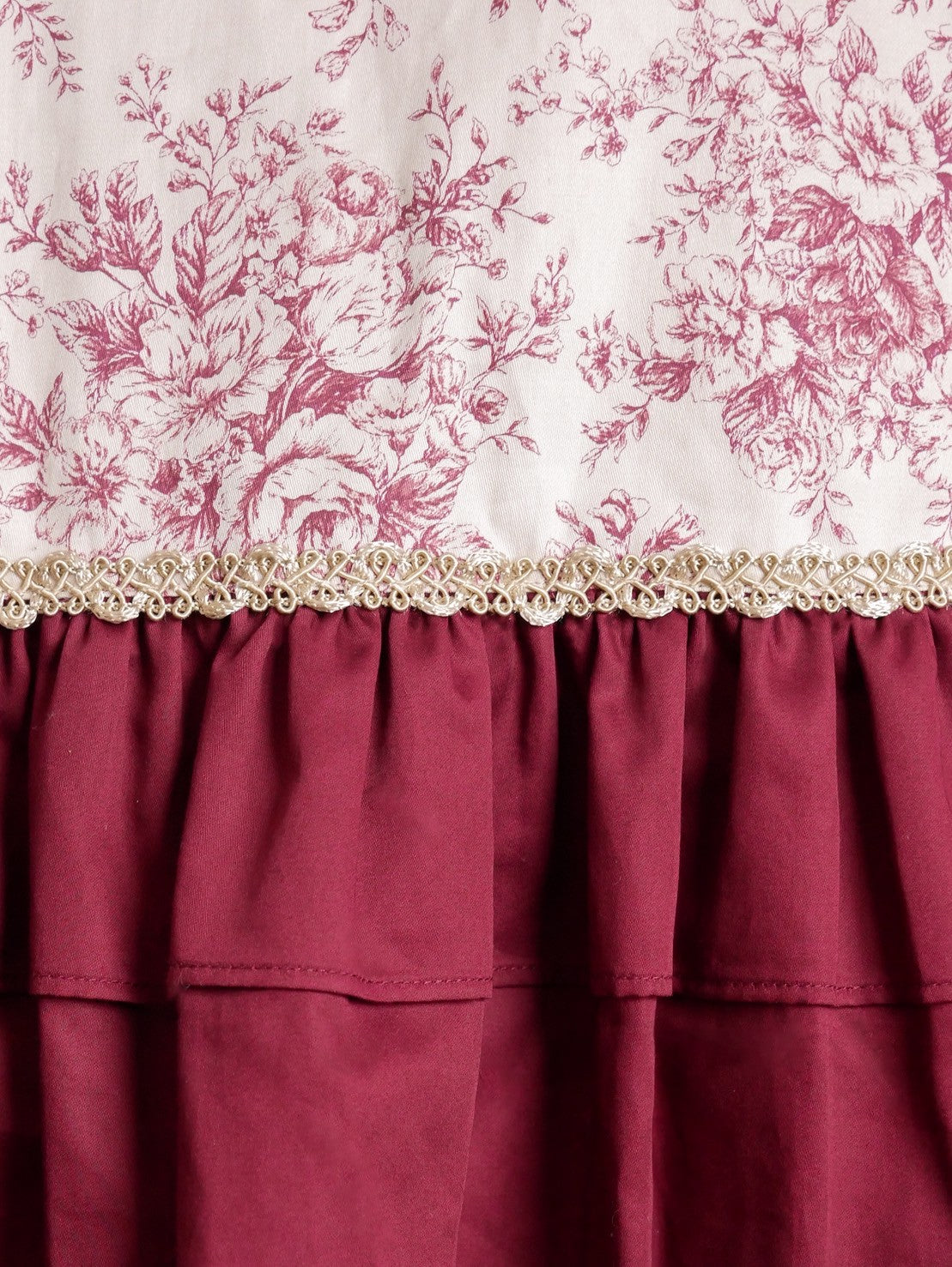 [Victorian maiden] Victorian Maiden Reel ROSE Dress Burgundy/Dark Brown/Black ★Order period until Wednesday, August 27th★