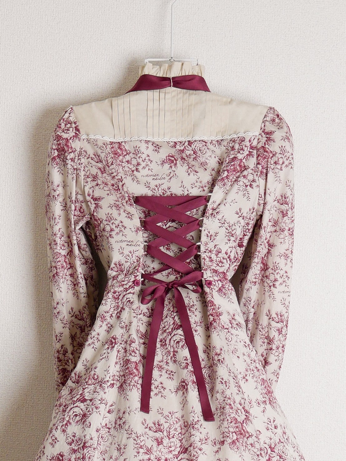 [Victorian maiden] Victorian Maiden Reel ROSE Dress Burgundy/Dark Brown/Black ★Order period until Wednesday, August 27th★