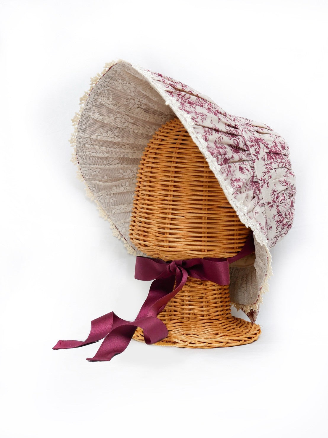 [Victorian Jungfrau] Victorian Jungfrau Towald Rococo Bouquet Doll Hut Burgund/Dunkelbraun/Schwarz ★Bestellzeit bis Mittwoch, 27. August★