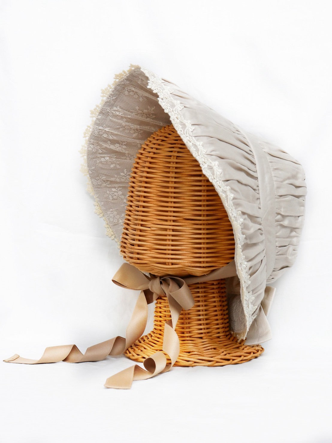 [Victorian maiden] Victorian Maiden doll hat beige/black ★Order period until Wednesday, August 27th★