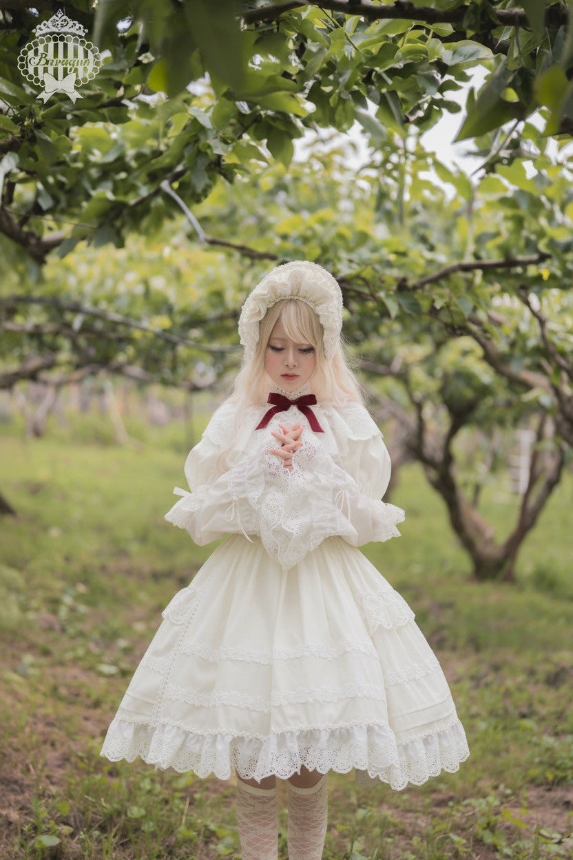 【Baroque】バロック　Rose Bouquet ハーフボンネット　ホワイト/ピンク/ローズレッド/ブラック  ★ご予約期間9月28日まで★