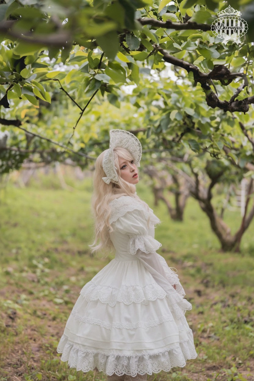 【Baroque】バロック　Rose Bouquet ハーフボンネット　ホワイト/ピンク/ローズレッド/ブラック  ★ご予約期間9月28日まで★