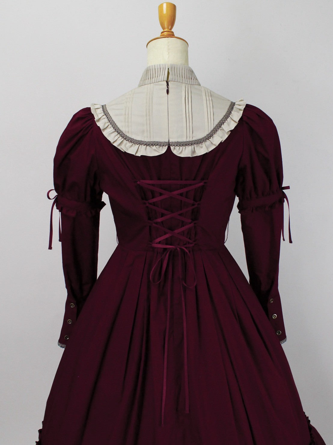 [Victorian Maiden] 빅토리아 처녀 고귀한 새틴 시리즈 고귀한 새틴 말로리 드레스 보르도/모스 그린/블랙★10 월 6 일 월요일까지 주문 기간★