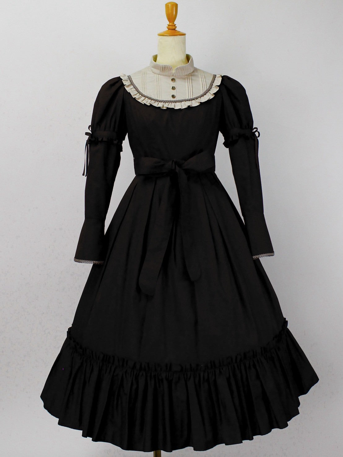 [Victorian Maiden] 빅토리아 처녀 고귀한 새틴 시리즈 고귀한 새틴 말로리 드레스 보르도/모스 그린/블랙★10 월 6 일 월요일까지 주문 기간★