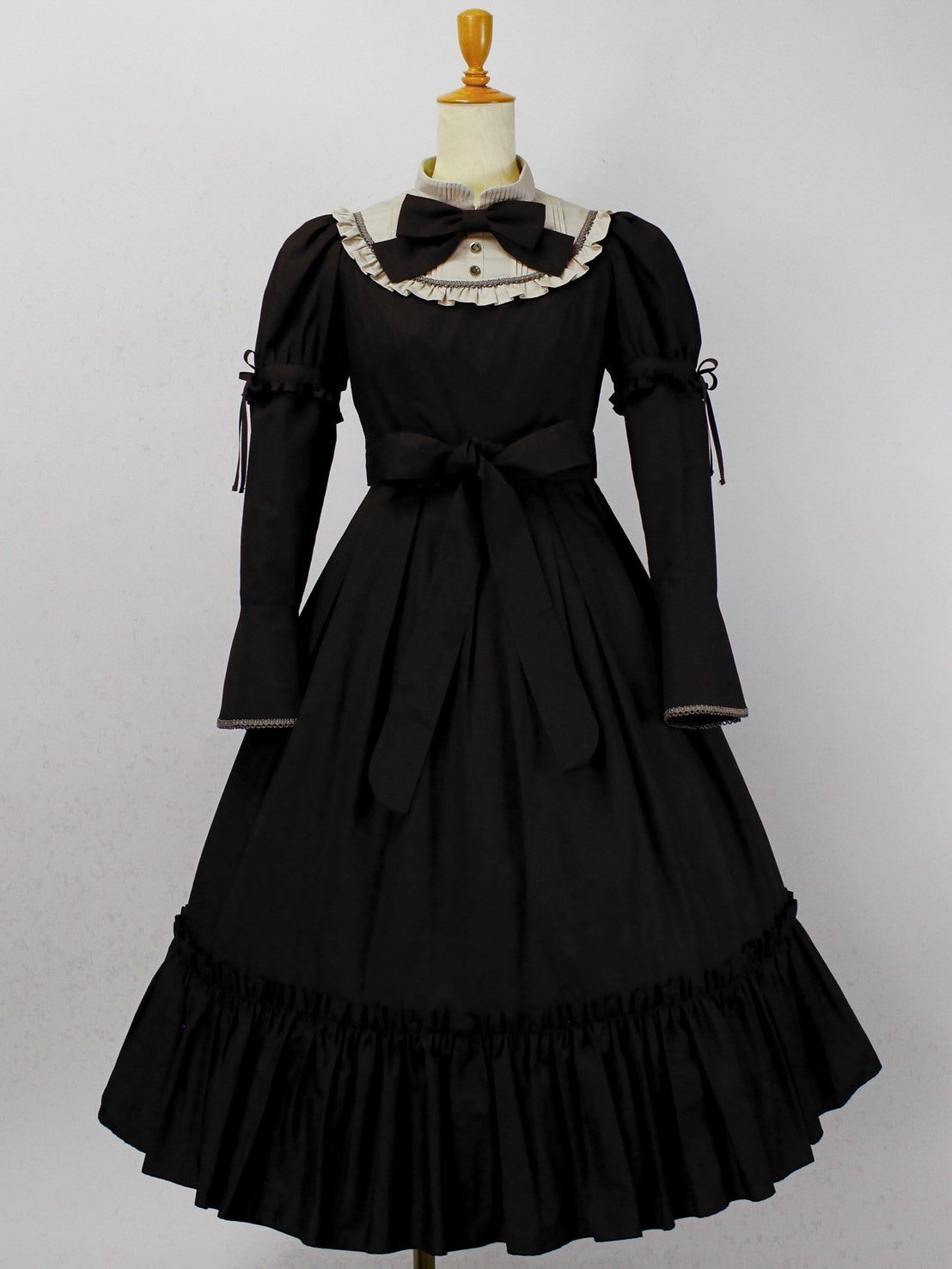 [Victorian Maiden] 빅토리아 처녀 고귀한 새틴 시리즈 고귀한 새틴 말로리 드레스 보르도/모스 그린/블랙★10 월 6 일 월요일까지 주문 기간★
