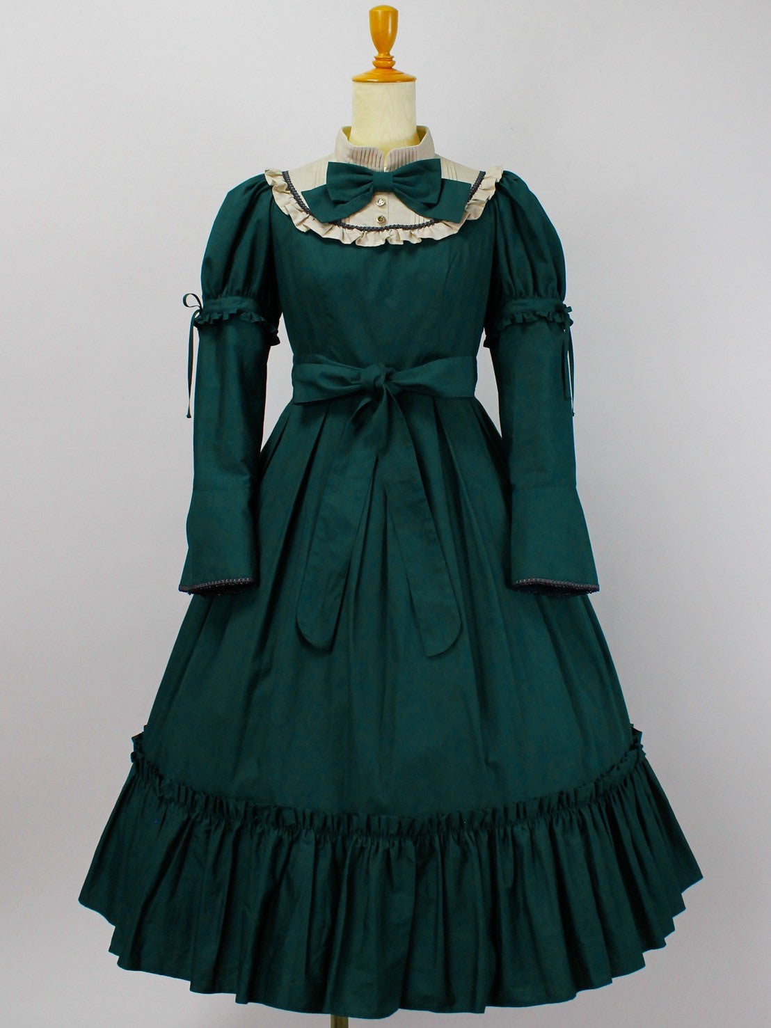[Victorian Maiden] 빅토리아 처녀 고귀한 새틴 시리즈 고귀한 새틴 말로리 드레스 보르도/모스 그린/블랙★10 월 6 일 월요일까지 주문 기간★