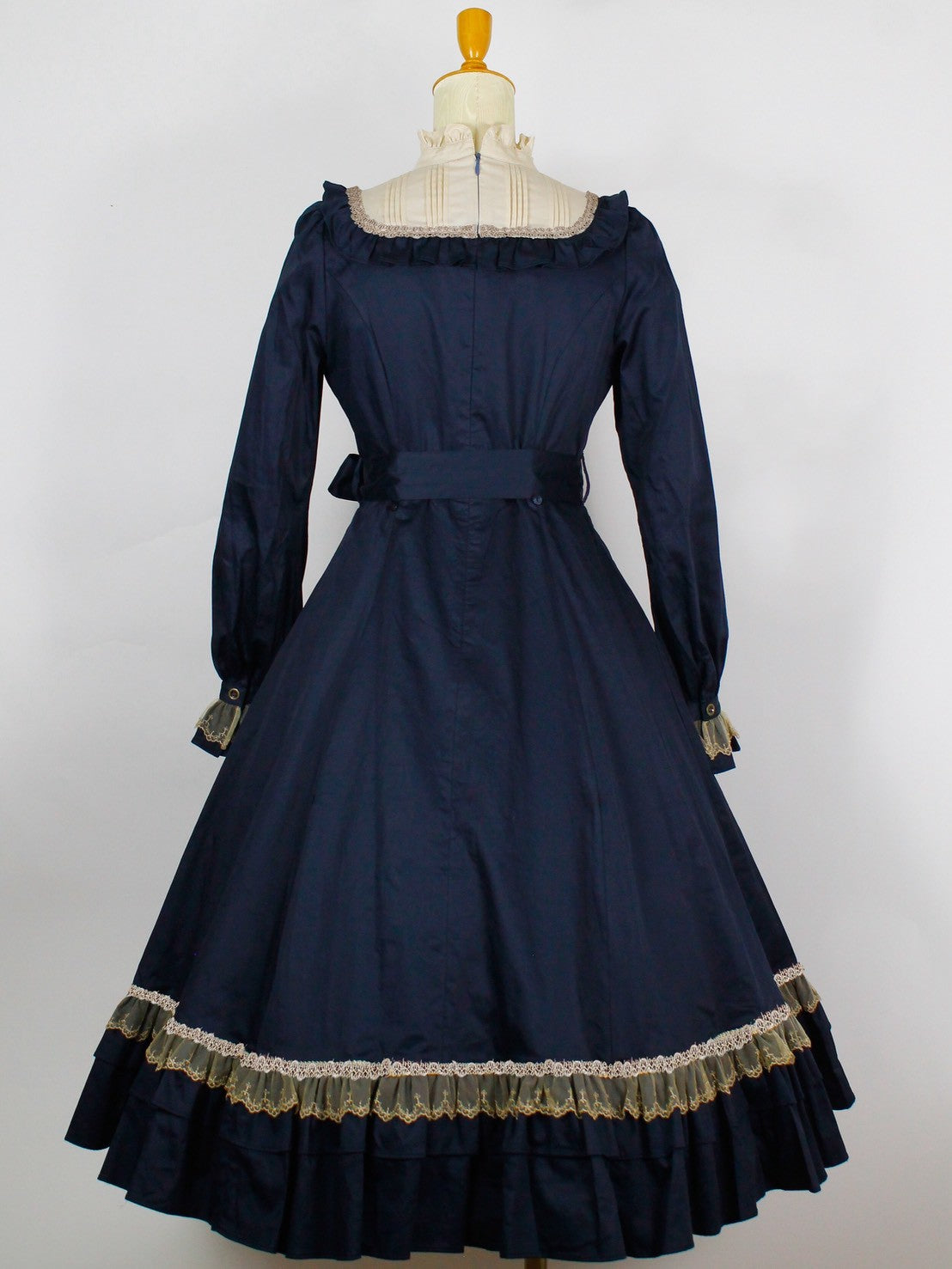 [Victorian maiden] Victorian Maiden Classical Doll Long DressBordeaux/Navy/Black  Normal size/plus size★Order period until January 18th (Sunday)★