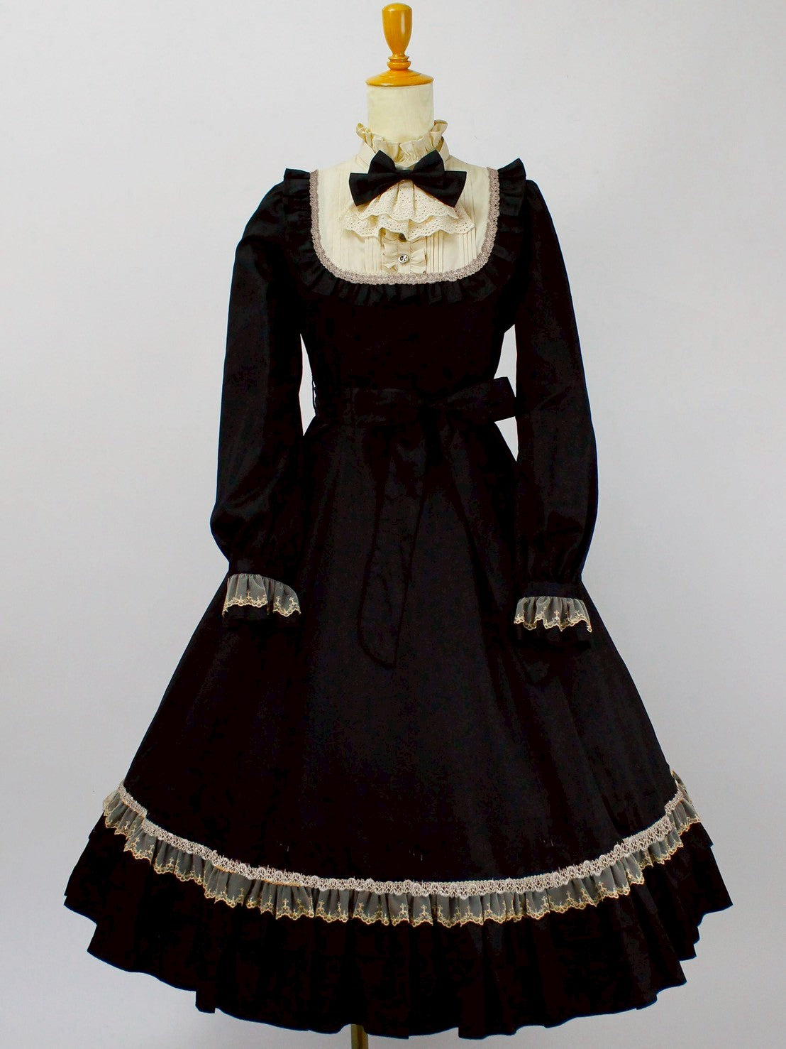 [Victorian maiden] Victorian Maiden Classical Doll Long DressBordeaux/Navy/Black  Normal size/plus size★Order period until January 18th (Sunday)★