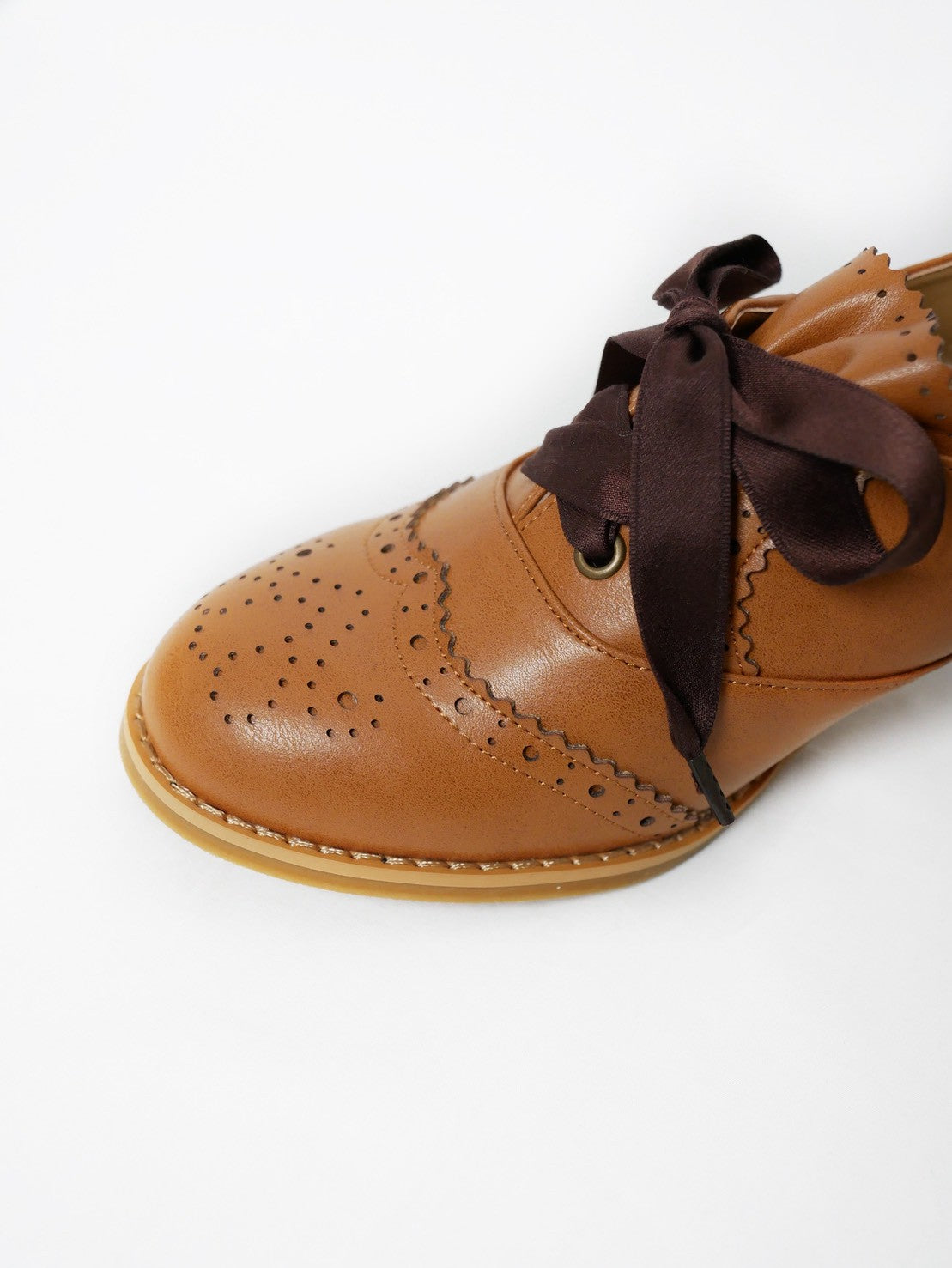 [Victorian maiden] Victorian maiden Victorian lace-up shoes combination/camel brown/ivory 5 sizes★Order period until January 18th (Sunday)★