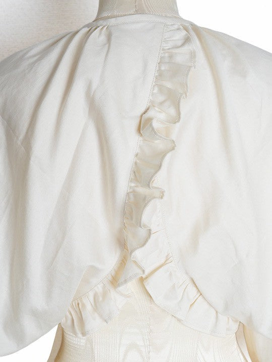 【Victorian maiden】ヴィクトリアンメイデン　ルークフローラルフラッフィーボレロ　アイボリー/ブラック