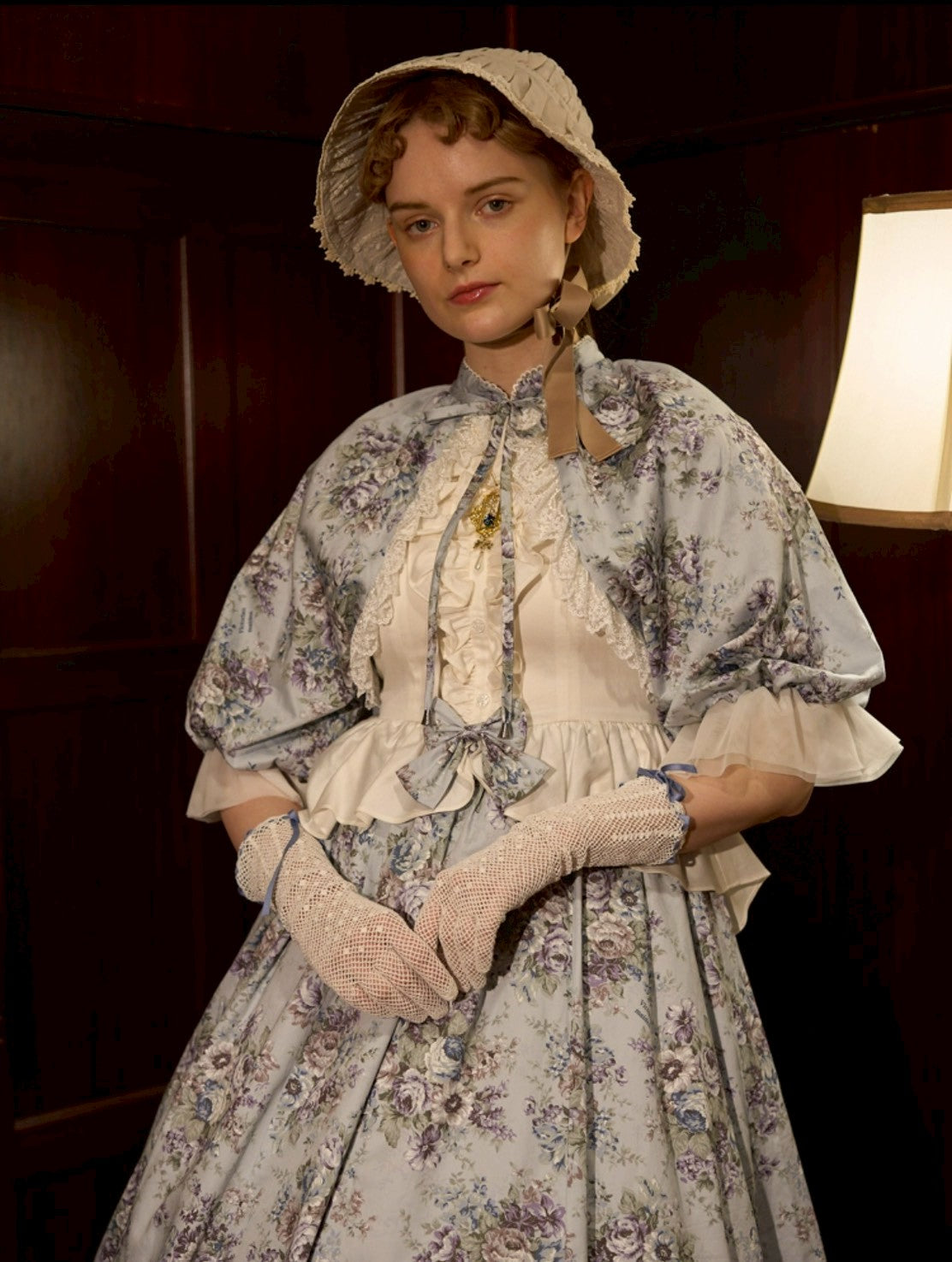 ヴィクトリアンメイデン　クラシカルブーケハット　ミスティベージュ Victorian maiden】ヴィクトリアンメイデン ☆ご予約受付中